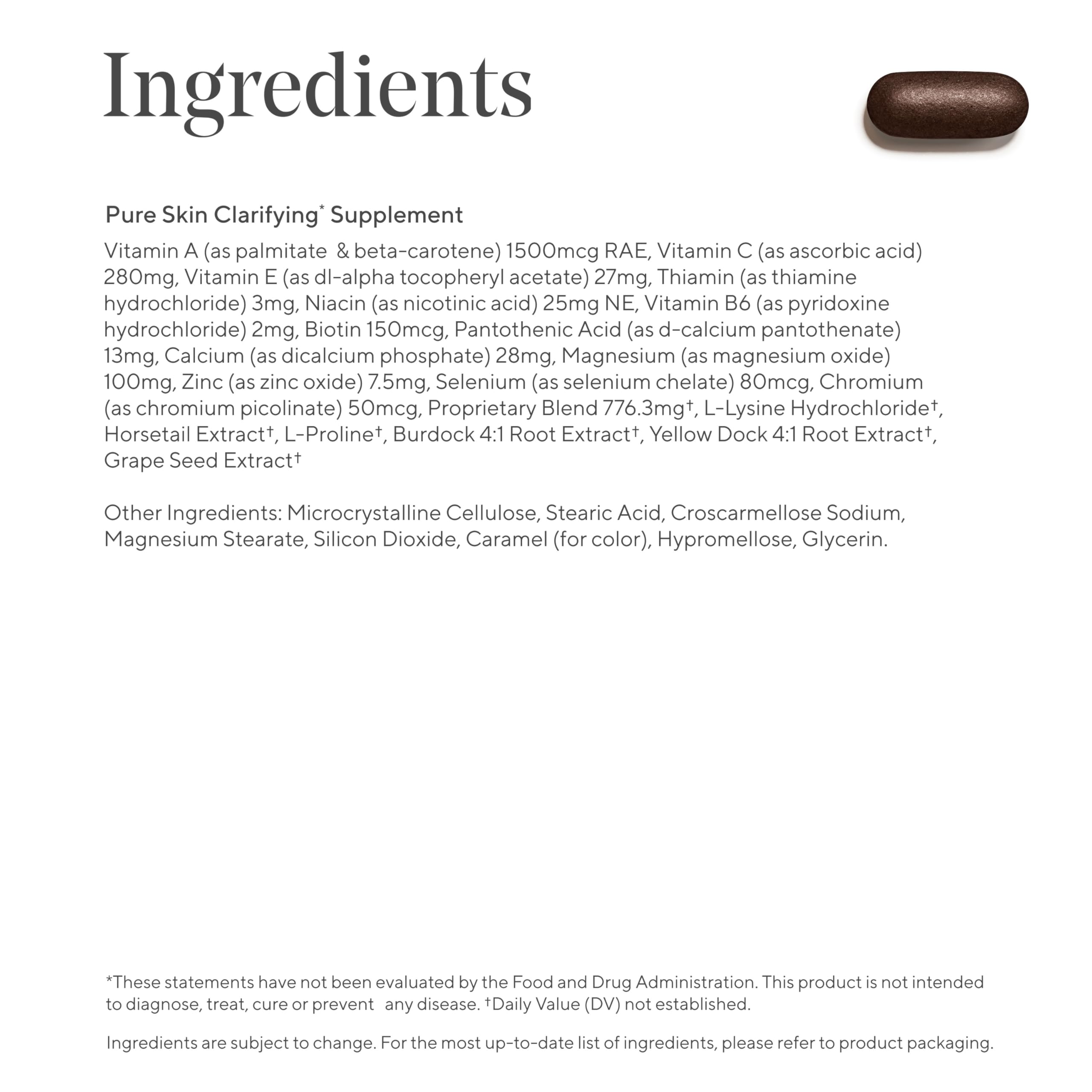Murad Pure Skin Acne Supplements – 60 Tablets – Clear Skin Support with Blend of Vitamin A & B6, Zinc, Amino Acids, & Burdock Root – Promotes Healthy Skin, Oil Balance, Gut Health & Stress Relief Murad uk supplements