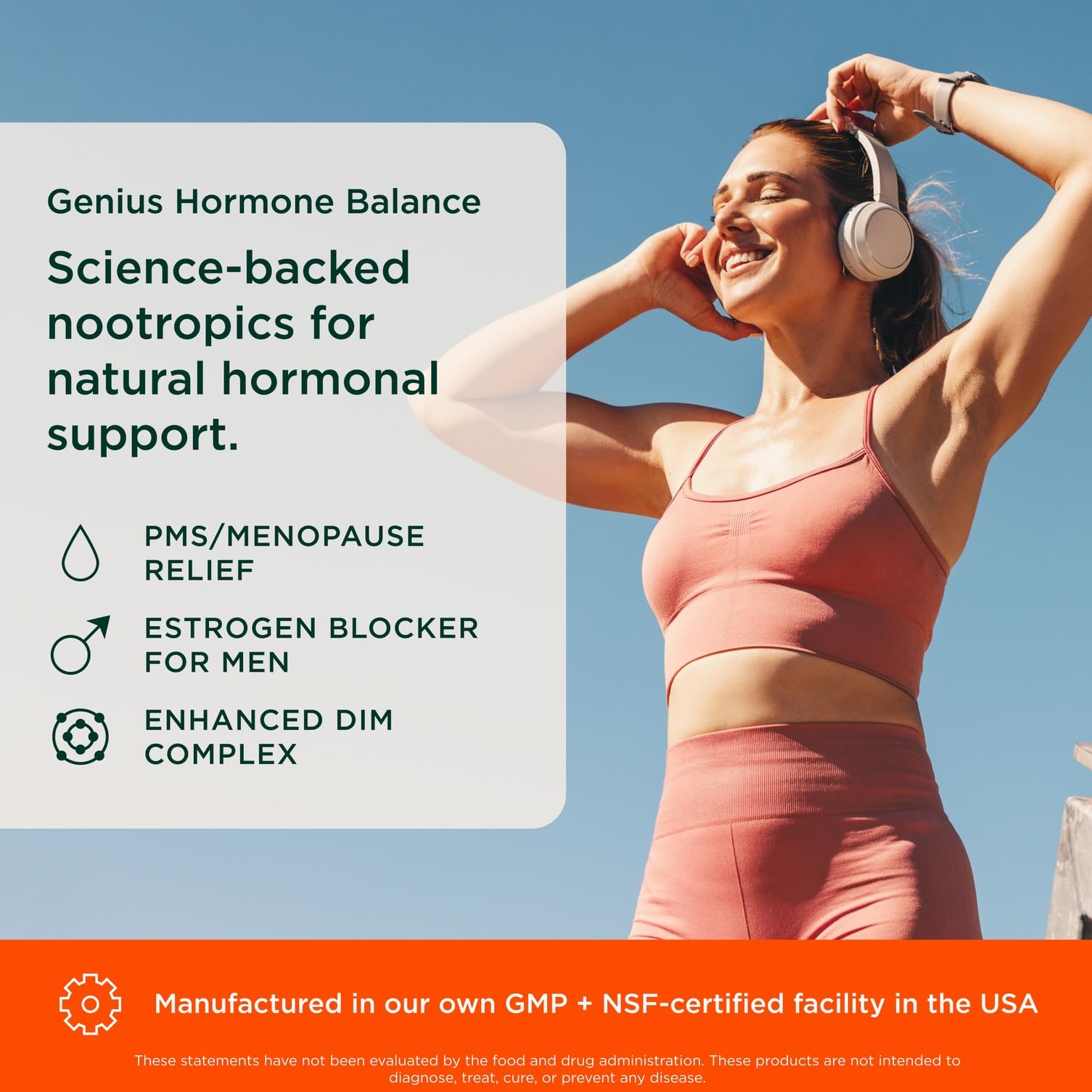 Genius Estrogen Balance, Dim Supplement - Blocker for Men & Women - Hormones, Hormonal Acne & Menopause - Aromatase Inhibitor with Grape Seed Extract & BioPerine - 30 Capsules The Genius Brand uk supplements