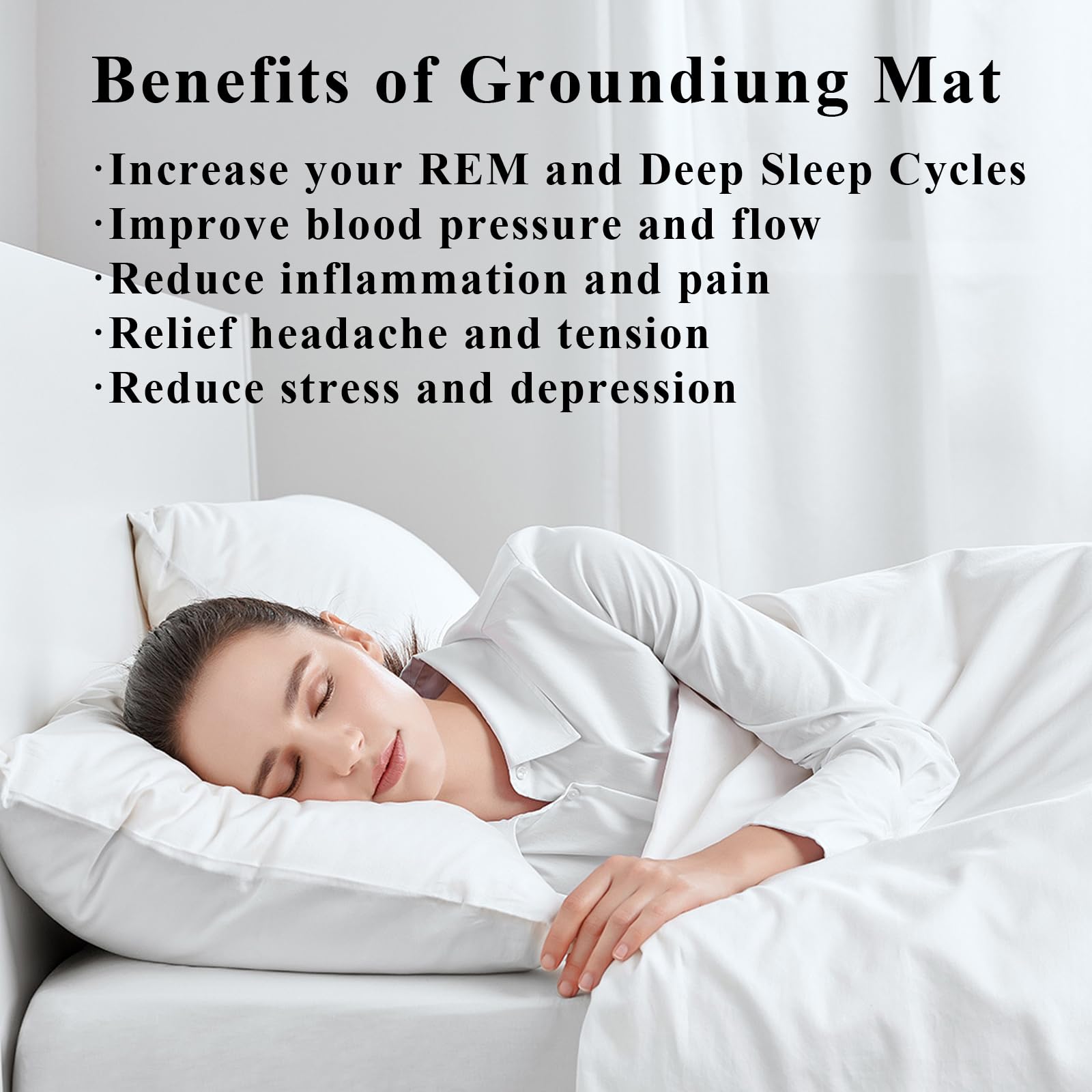 EOHELGRO Grounding Mat, Earth Grounding Mat for Sleeping, Earth Mat Grounding Pad for Energy EOHELGRO uk supplements