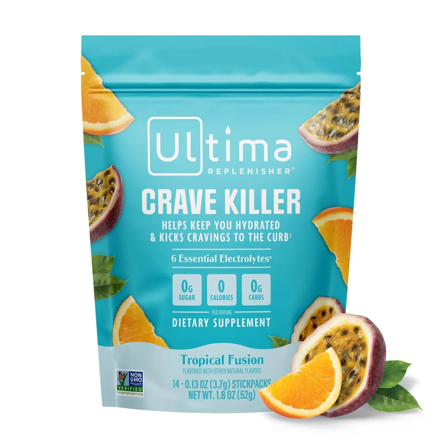 Ultima Replenisher Crave Killer Supplement and Electrolytes Powder – Tropical Fusion, 14 Stickpacks – Hydration Packets that Kick Cravings to The Curb Ultima Replenisher uk supplements