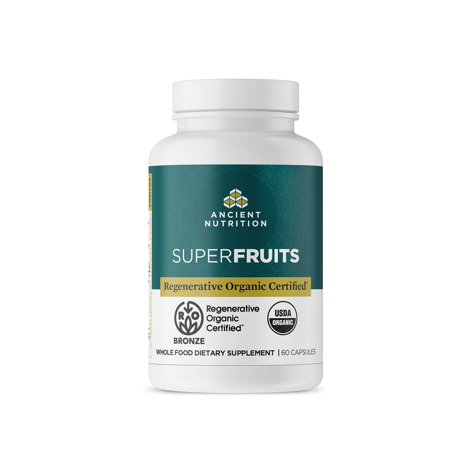 Ancient Nutrition Regenerative Organic Certified SuperFruits Capsules, Supports Gut and Immune System Health, Made with Probiotics, Dragonfruit, Mulberry, and Goji, 60 Count Ancient Nutrition uk supplements