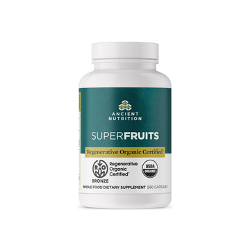Ancient Nutrition Regenerative Organic Certified SuperFruits Capsules, Supports Gut and Immune System Health, Made with Probiotics, Dragonfruit, Mulberry, and Goji, 60 Count Ancient Nutrition uk supplements