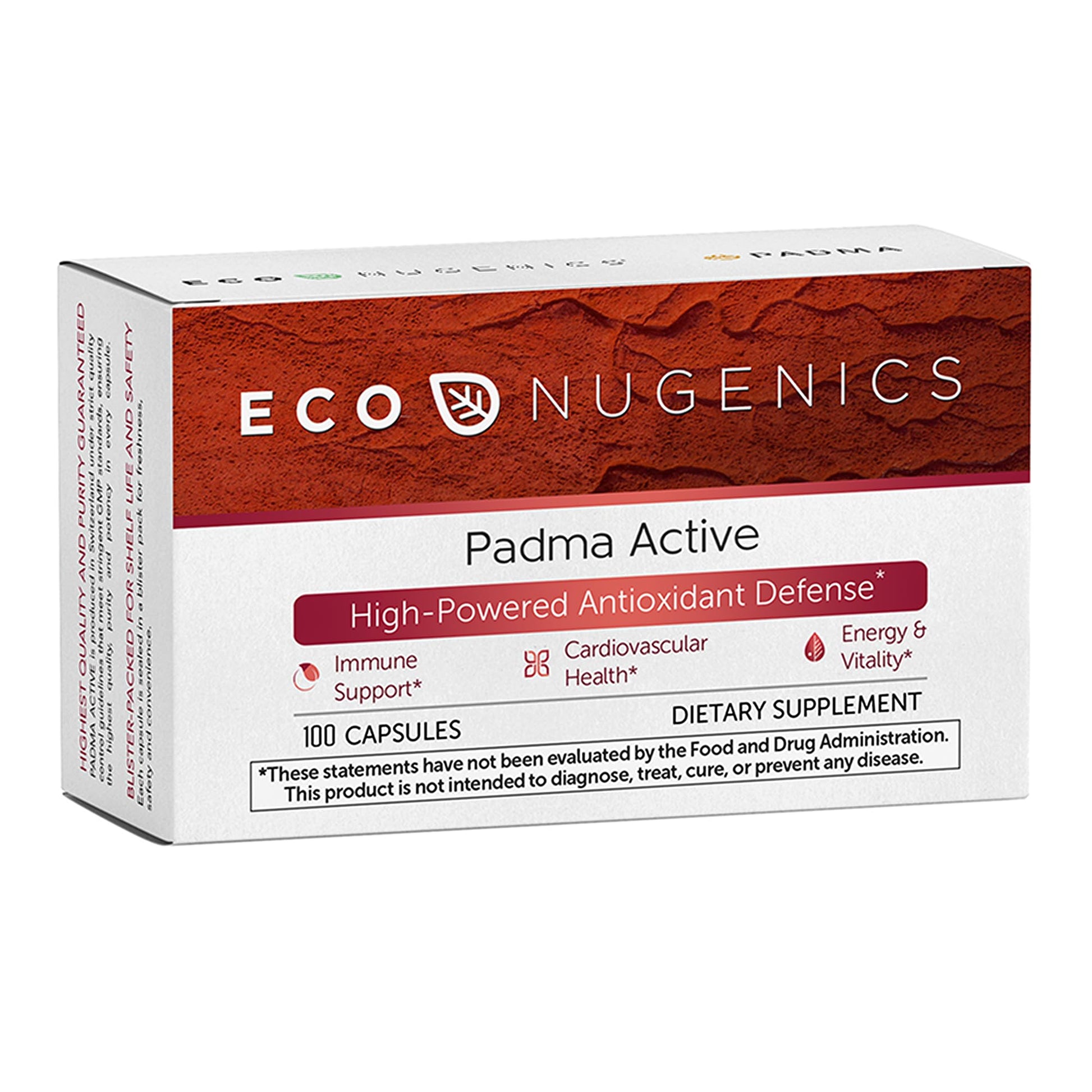 EcoNugenics Padma Active for Women & Men: Vitamin C Supplement for Collagen Formation, Energy Levels, and Immune System, Cellular & Antioxidant Support – Tibetan Recipe of Natural Herbs & Minerals EcoNugenics uk supplements