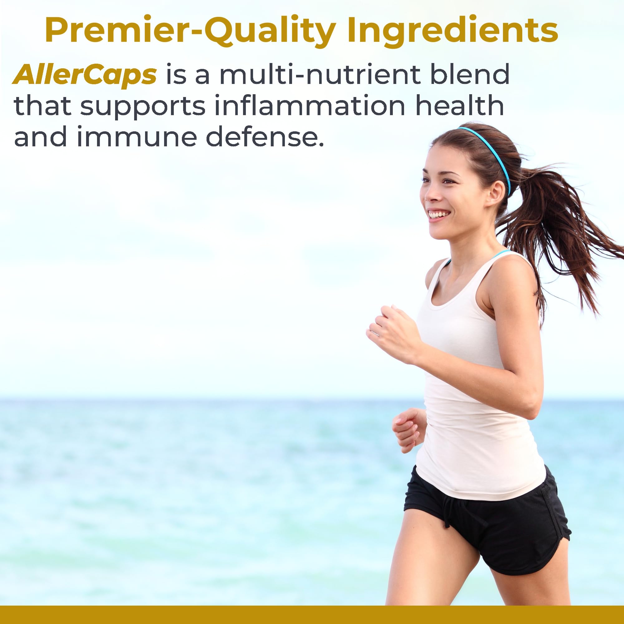Premier Research Labs AllerCaps - A Lung Health Supplement with NAC/N-Acetyl Cysteine, Featuring Bromelain, Reishi Mushroom & Quertecin, Immune Support Formula - 60 Vegetarian Capsules Premier Research Labs uk supplements
