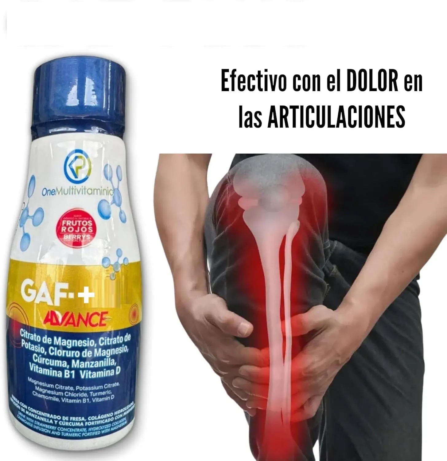 Gaf + Formula avanzada - Multivitamin, 10.14 Fl Oz, 300ML, Red Fruit Flavor Generic uk supplements
