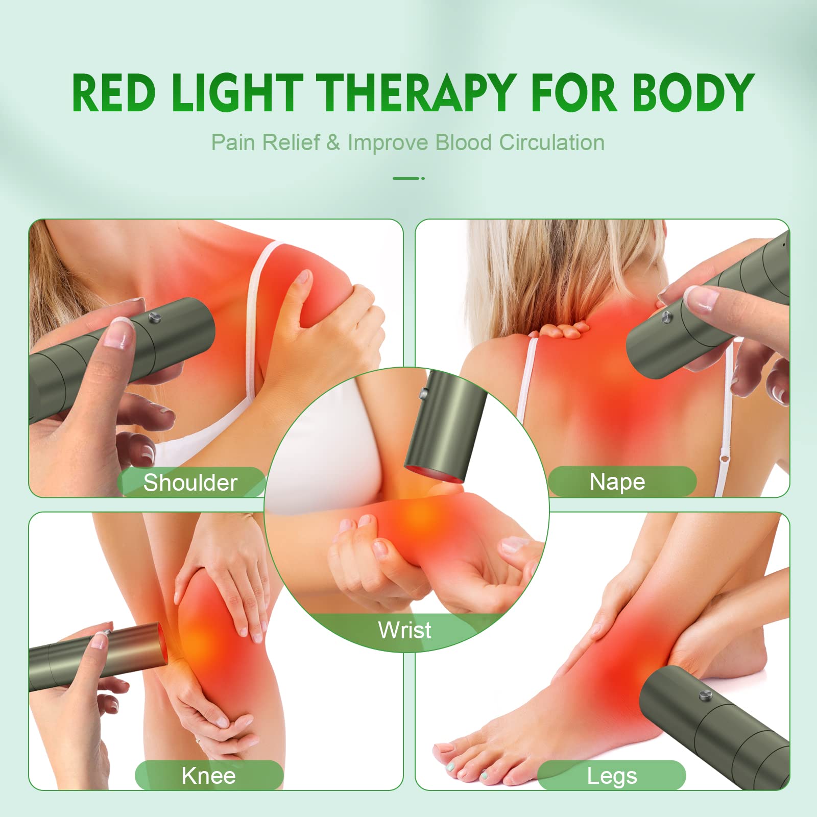 Red Light Therapy Device- Upgraded 5 in 1Red Infrared Light Machine for Body Joints & Muscles Pain Relief cippaer uk supplements