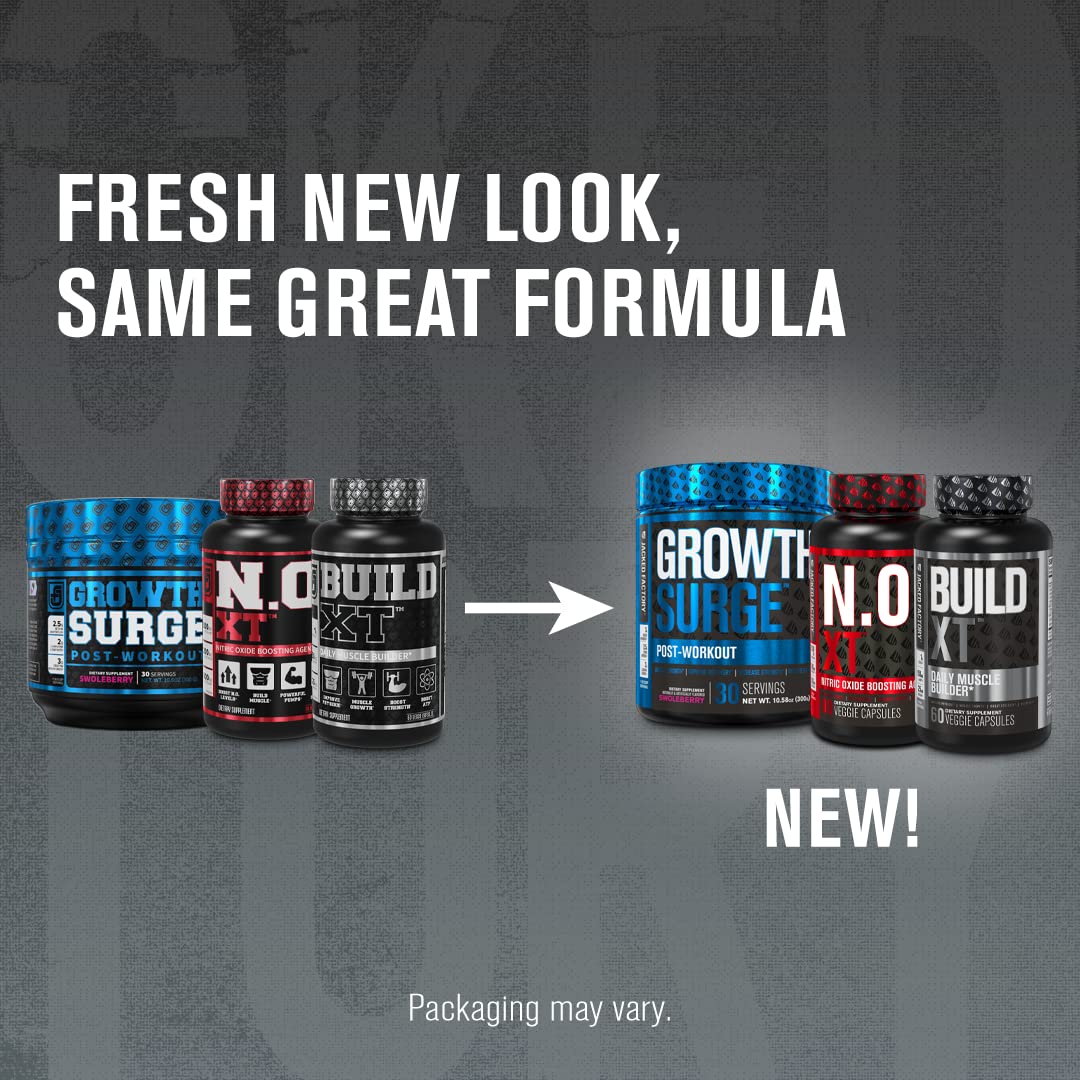 Jacked Factory N.O. XT Nitric Oxide Supplement, Growth Surge Post Workout Muscle Jacked Factory uk supplements