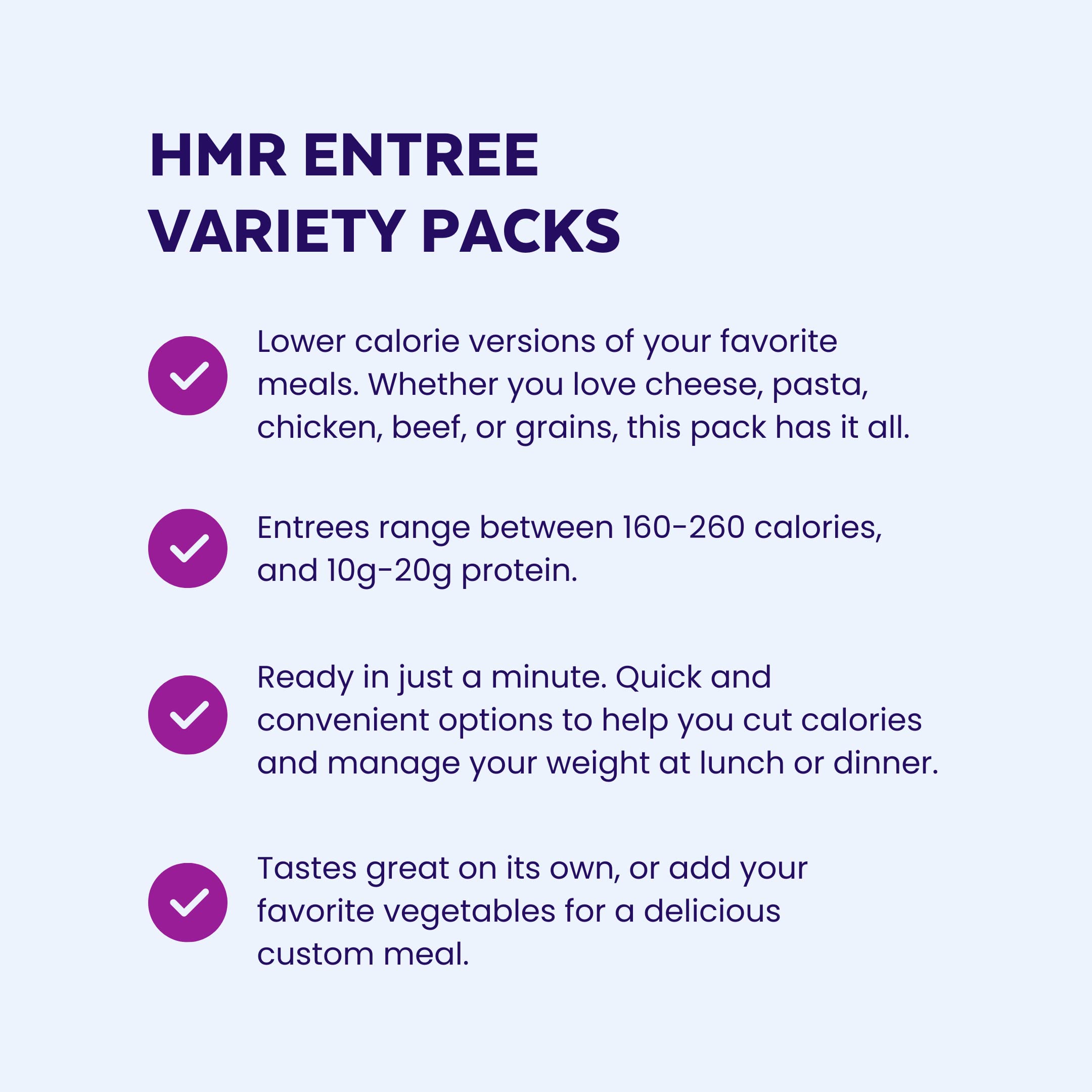 HMR Top 5 Entrée Pack | Pre-packaged Lunch or Dinner to Support Weight Loss | Pack of 5 HMR uk supplements