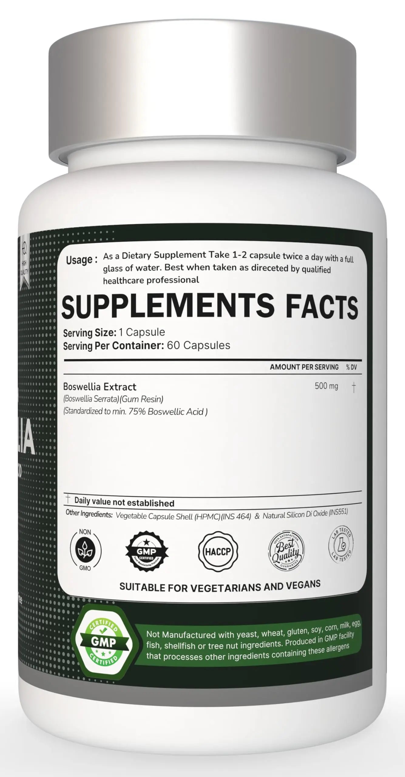 Heroot Boost Joint Mobility with 75% Extra Strength Boswellia Serrata Extract, 120 Capsules Heroot uk supplements