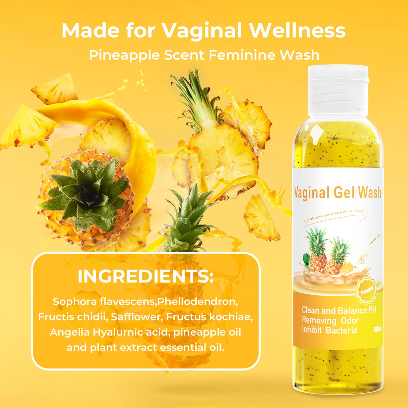 Feminine Wash & Yoni Oil & Yoni Soap Set for Women, Yoni Wash for Vaginal Ph Balance Remove Odor BASSI uk supplements