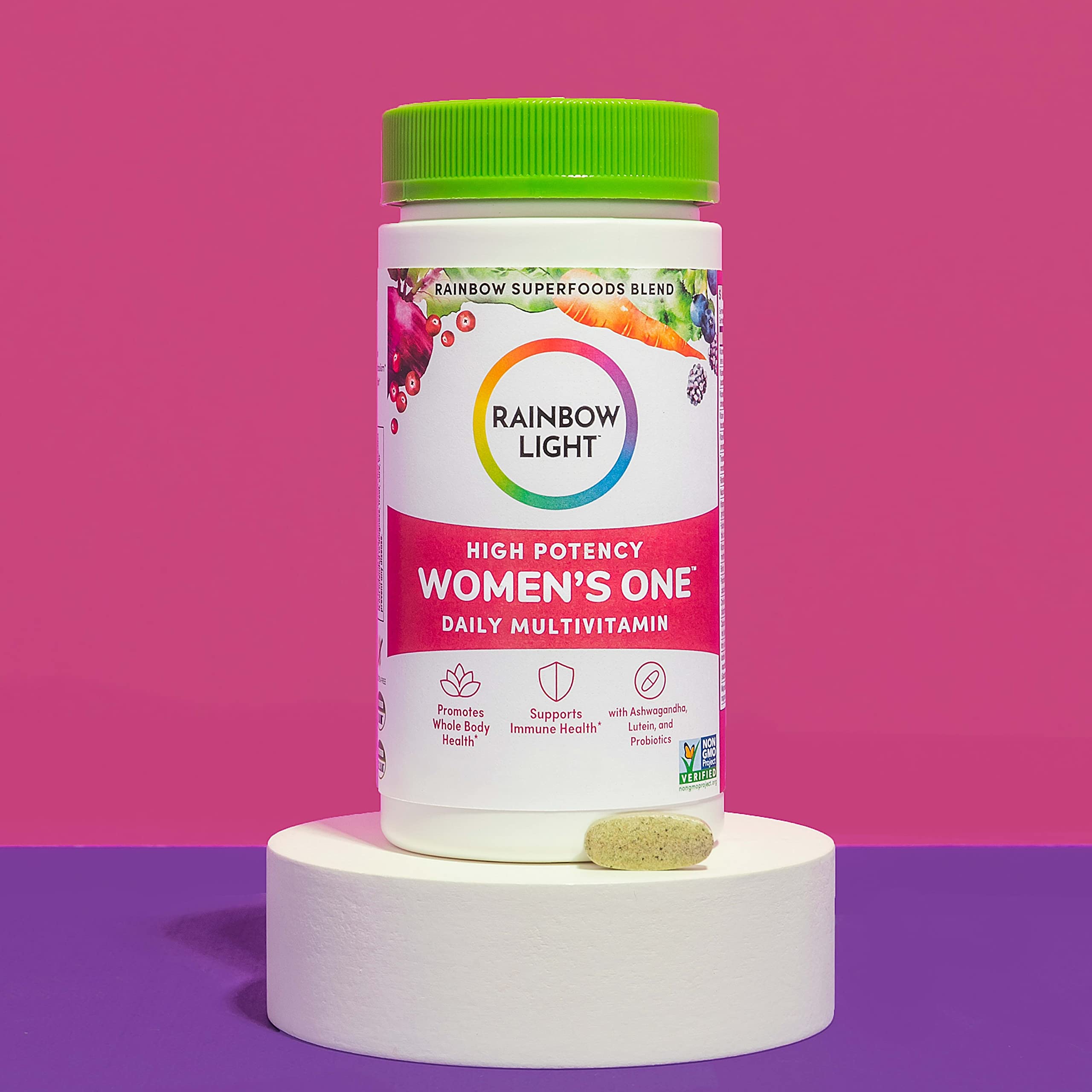 Rainbow Light Multivitamin for Women, Vitamin C, D & Zinc, Probiotics, Women’s One Rainbow Light uk supplements