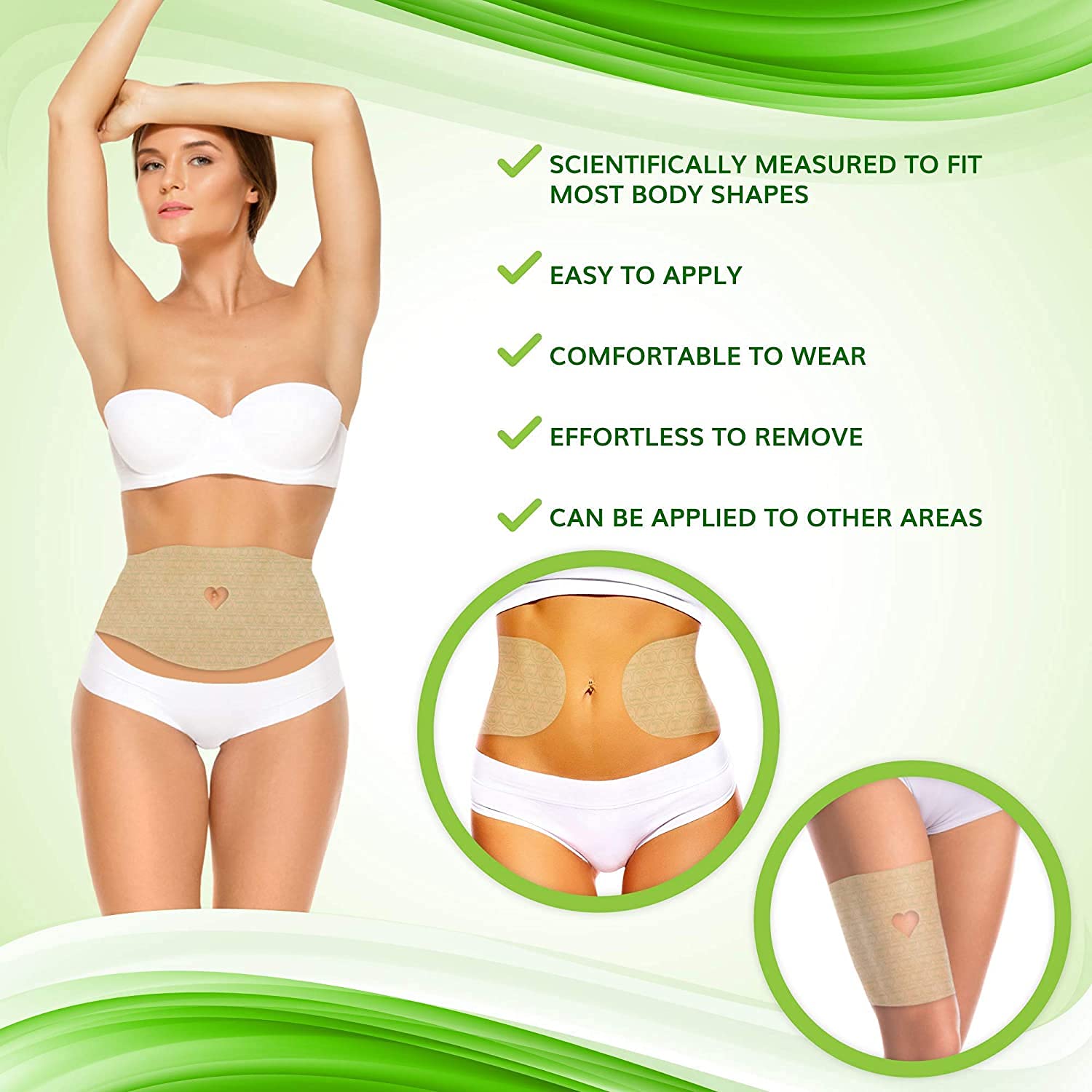 Moisturizing Body Wrap - New and Improved All Natural Body Applicator (5 WRAPS) Shape and Tone Body Products uk supplements