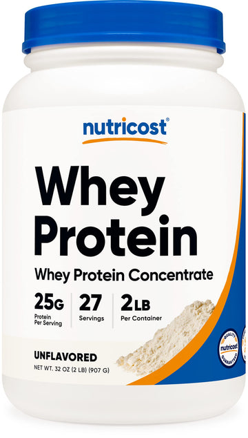 Nutricost Whey Protein Concentrate (Unflavored) 2LBS - Gluten Free & Non-GMO Nutricost uk supplements