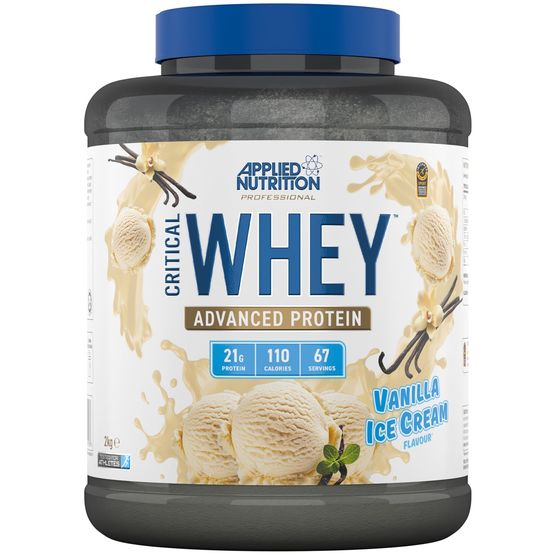 Applied Nutrition Critical Whey Protein Powder 2kg - High Protein Powder, Protein Milkshake Applied Nutrition uk supplements