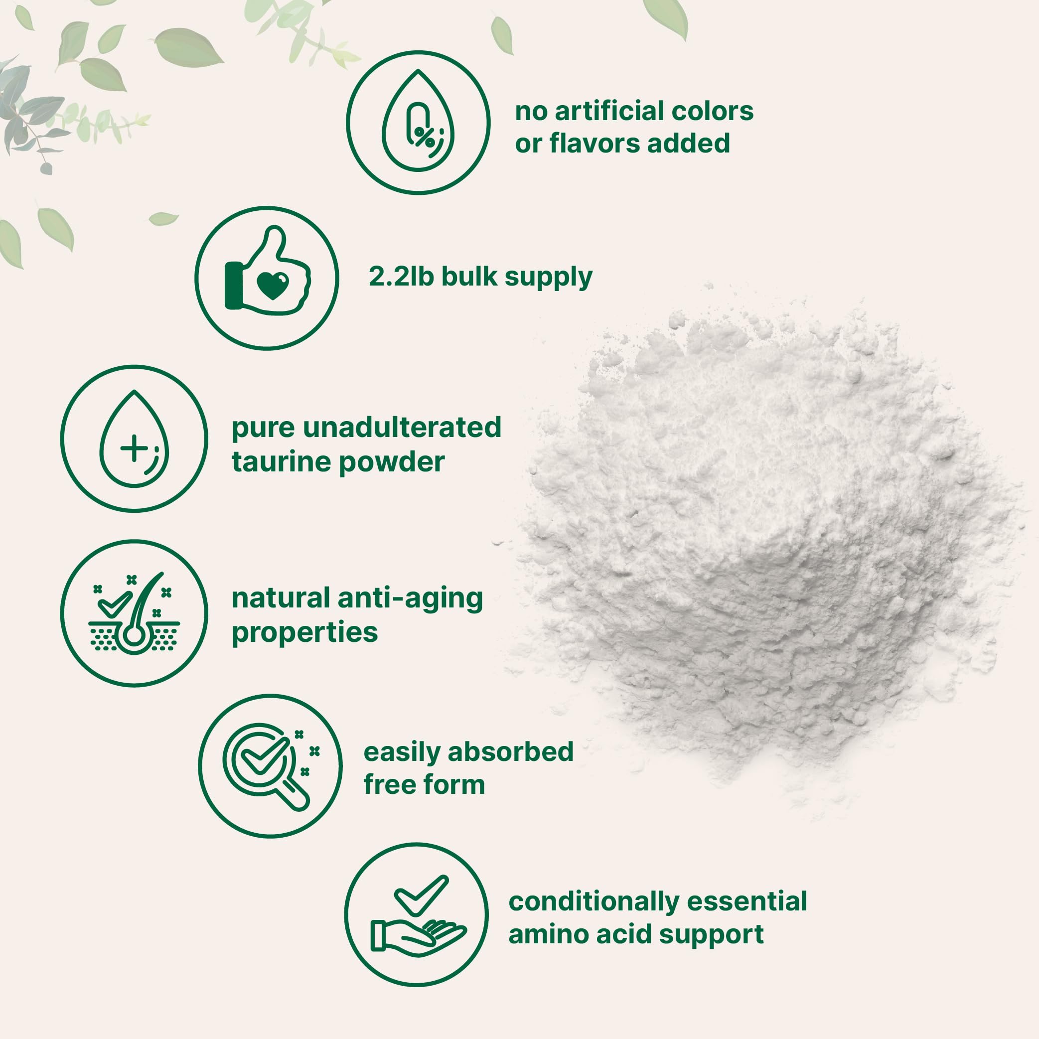 Micro Ingredients Taurine Powder Supplement | 1 KG, 2000mg Per Serving | Unflavored | 100% Pure, Easily Absorbed Free Form | Essential Amino Acids for Exercise, Energy, & Heart Support Micro Ingredients uk supplements