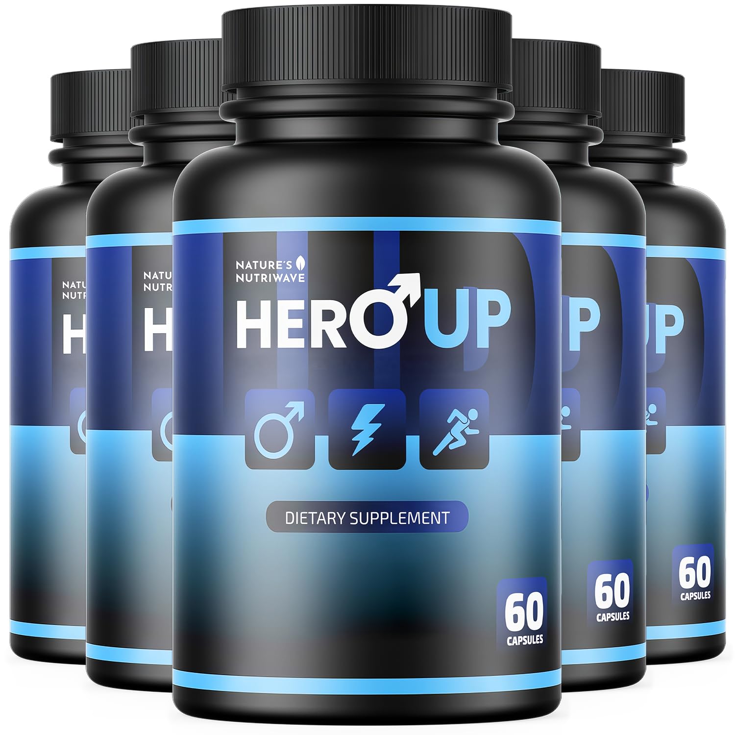 HeroUP - Natural Wellness Supplement with Plant-Based Ingredients – Non-GMO, Stimulant-Free | Made in the USA, GMP-Certified | 60 Capsules, 6 Month Suppy Nature’s NutriWave uk supplements