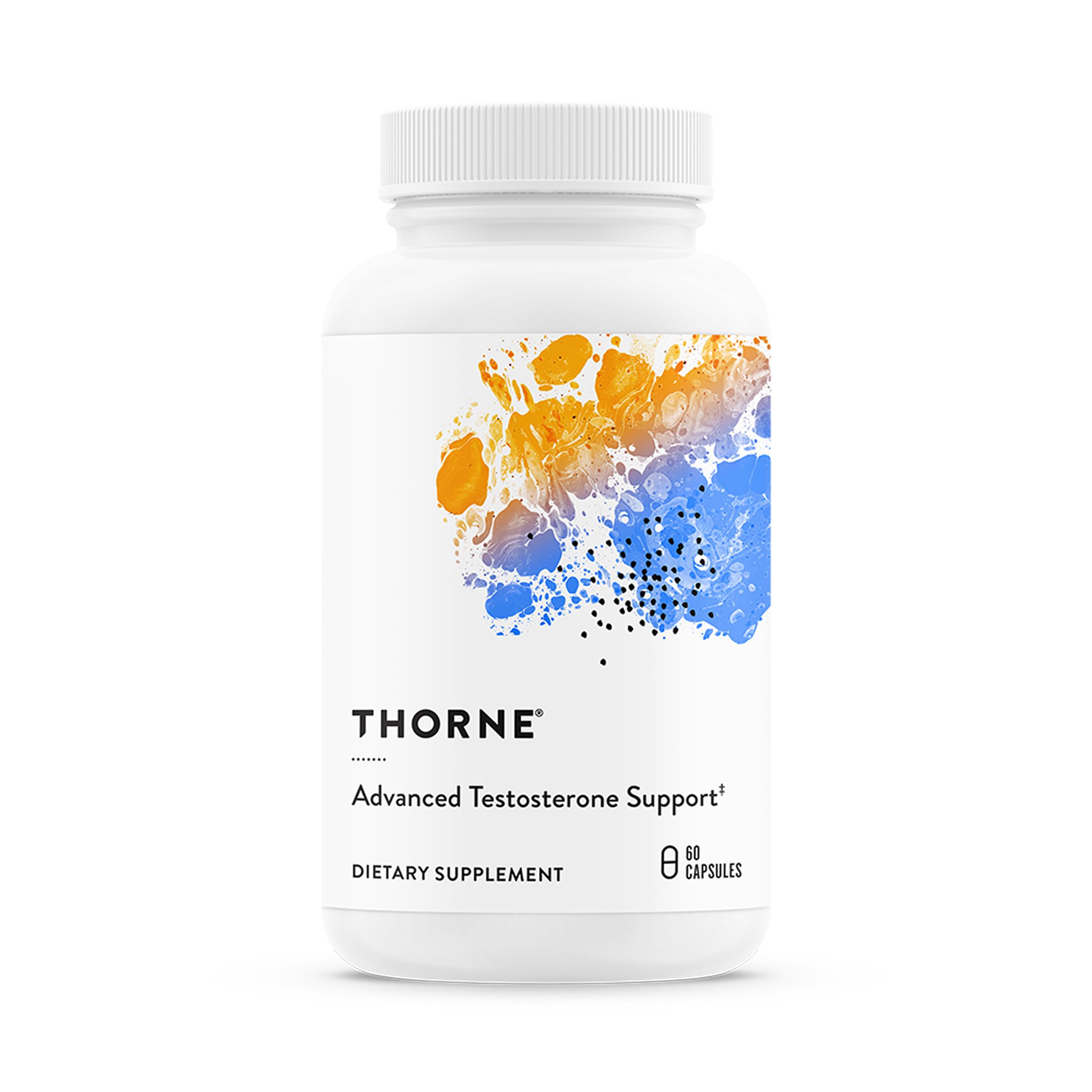 THORNE - Advanced Testosterone Support - Men's Health Supplement - Supports Healthy Testosterone Levels & Muscle Fatigue* - with Ashwagandha, Shilajit & Zinc - Gluten, Dairy & Soy-Free - 30 Servings THORNE uk supplements