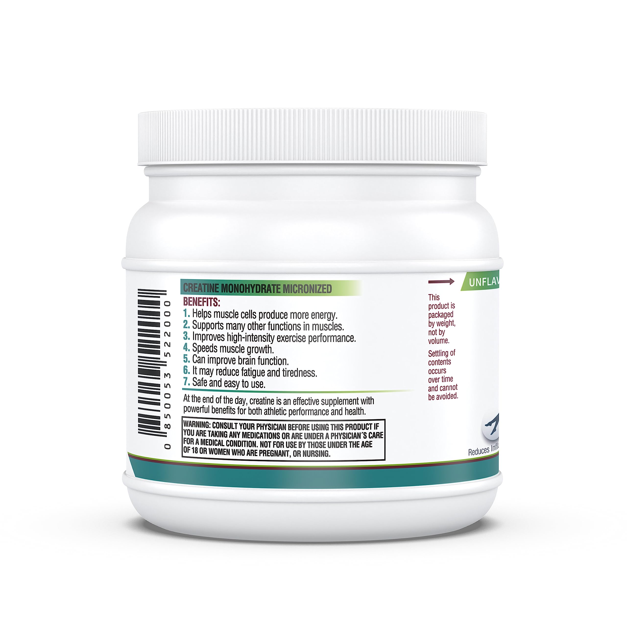 Kappa Nutrition Creatine Monohydrate Powder, Pure Amino Acid Formula, Supports Muscle Strength, Cellular Energy & Mental Focus* Gluten-Free, Keto, 2.25g per Scoop, 240 Servings, Net Wt. 1.32 LB (600g) KAPPA NUTRITION uk supplements