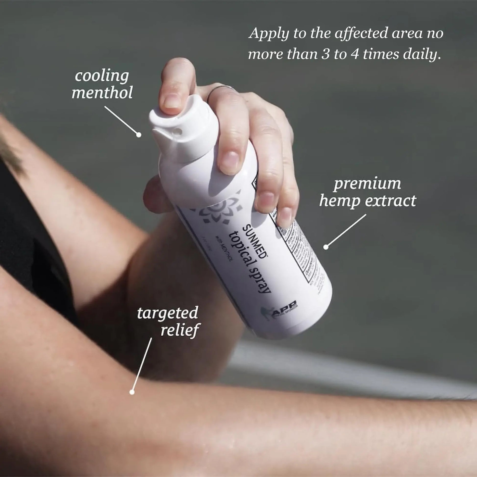 SUNMED Hemp Oil Menthol Spray for Discomfort Soothing & Recovery – Fast-Absorbing, Cooling Topical Formula for Aches, Tension & Muscle Relief – Convenient Spray, Easy Application SUNMED uk supplements