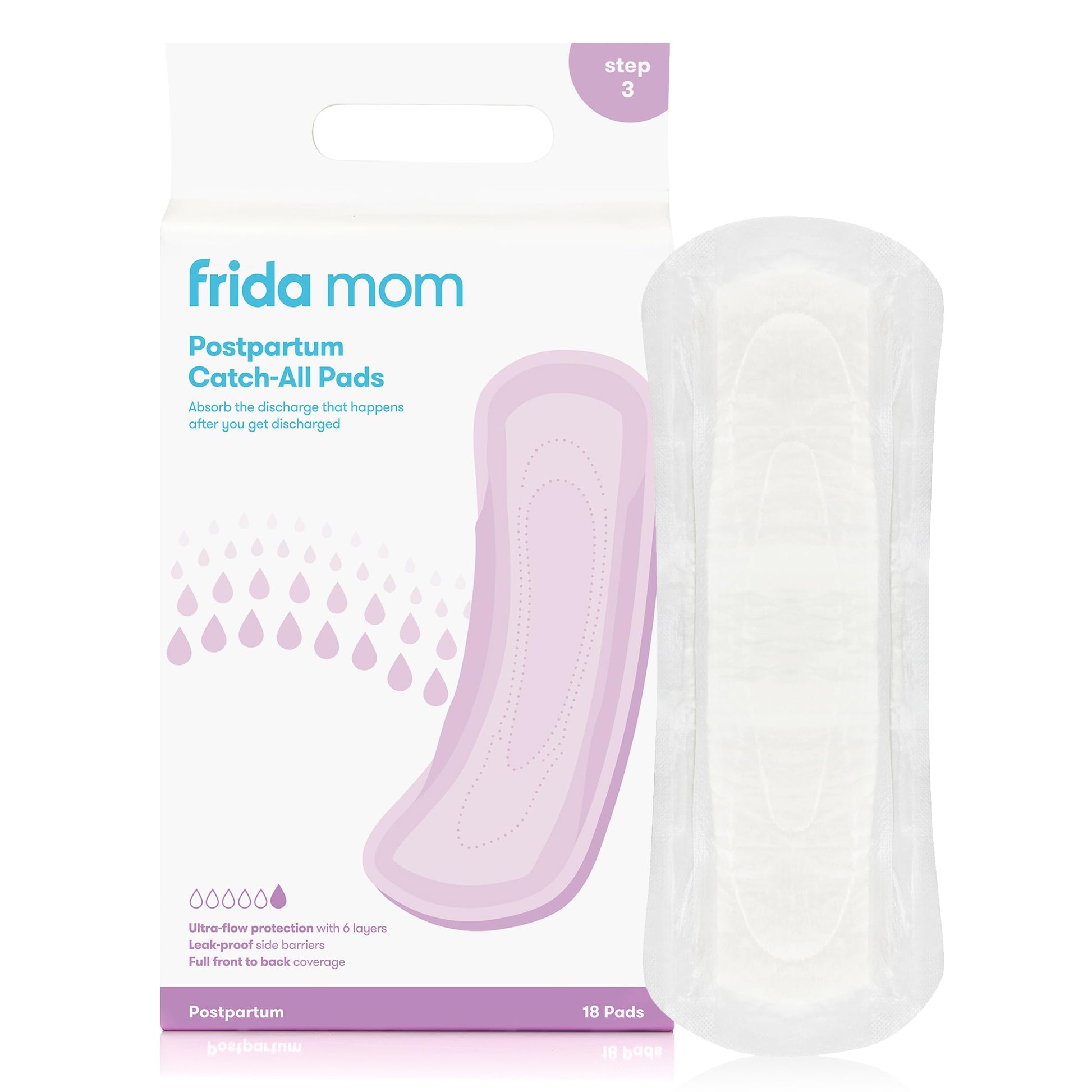 Frida Mom Postpartum Pads, Leak Proof Feminine Care Maxi Pads, 6 Layers of Protection Frida Mom uk supplements