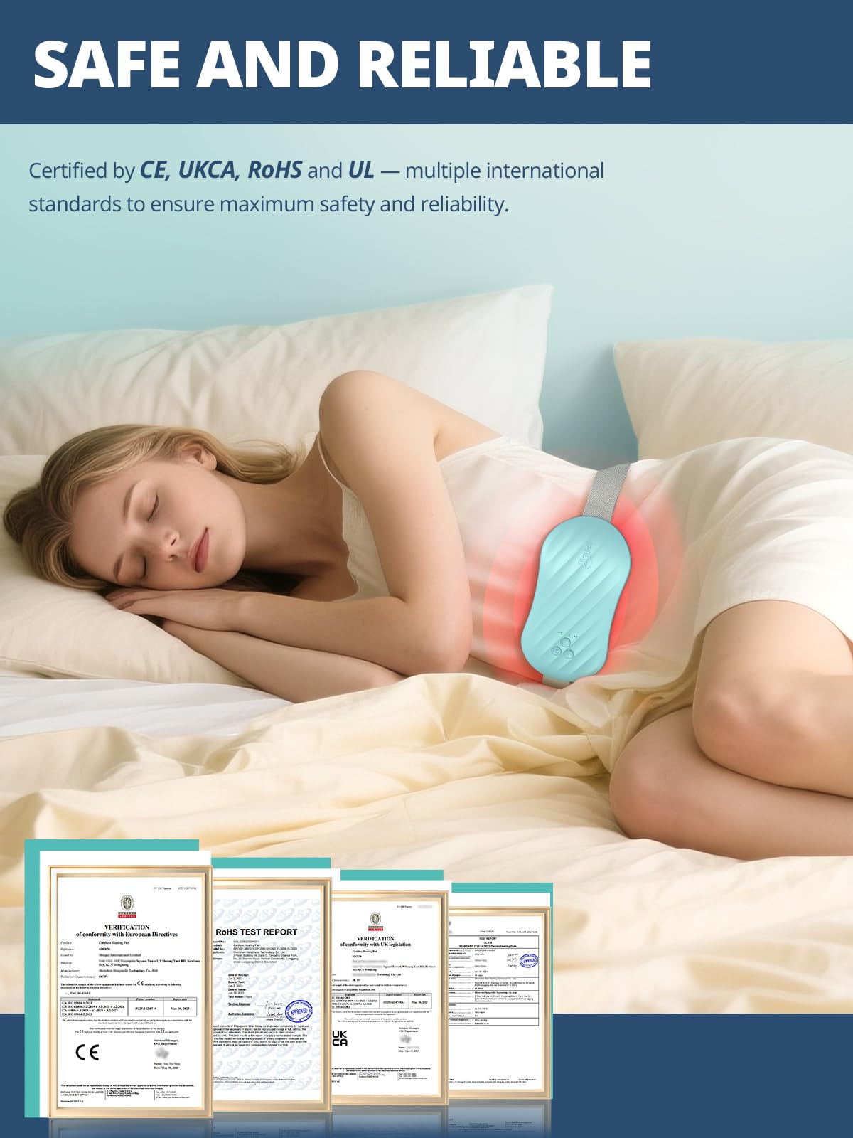 Slimpal AI Portable Heating Pad for Period Cramps, Smart AI Heat Chip, Electric Cordless Heating Belt for Back, Belly, Waist, Stomach, Menstrual Wearable Heating Pad Gifts for Girl Women Her Pink S2 Slimpal uk supplements