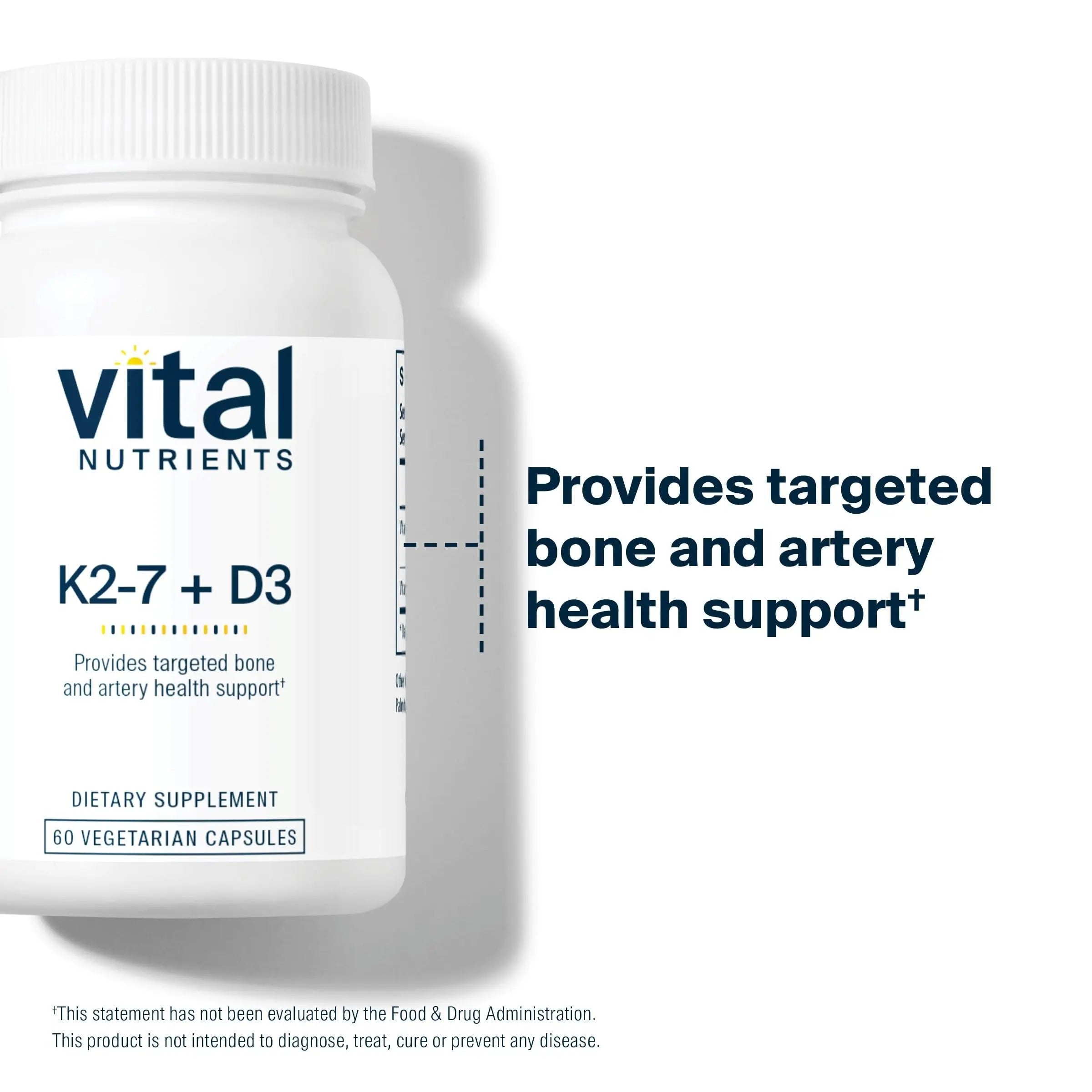Vital Nutrients Vitamin D3 + K2-2000 IU - Vitamin D3 K2 Supplement - Vitamin D Complex for Healthy Calcium Levels Vital Nutrients uk supplements
