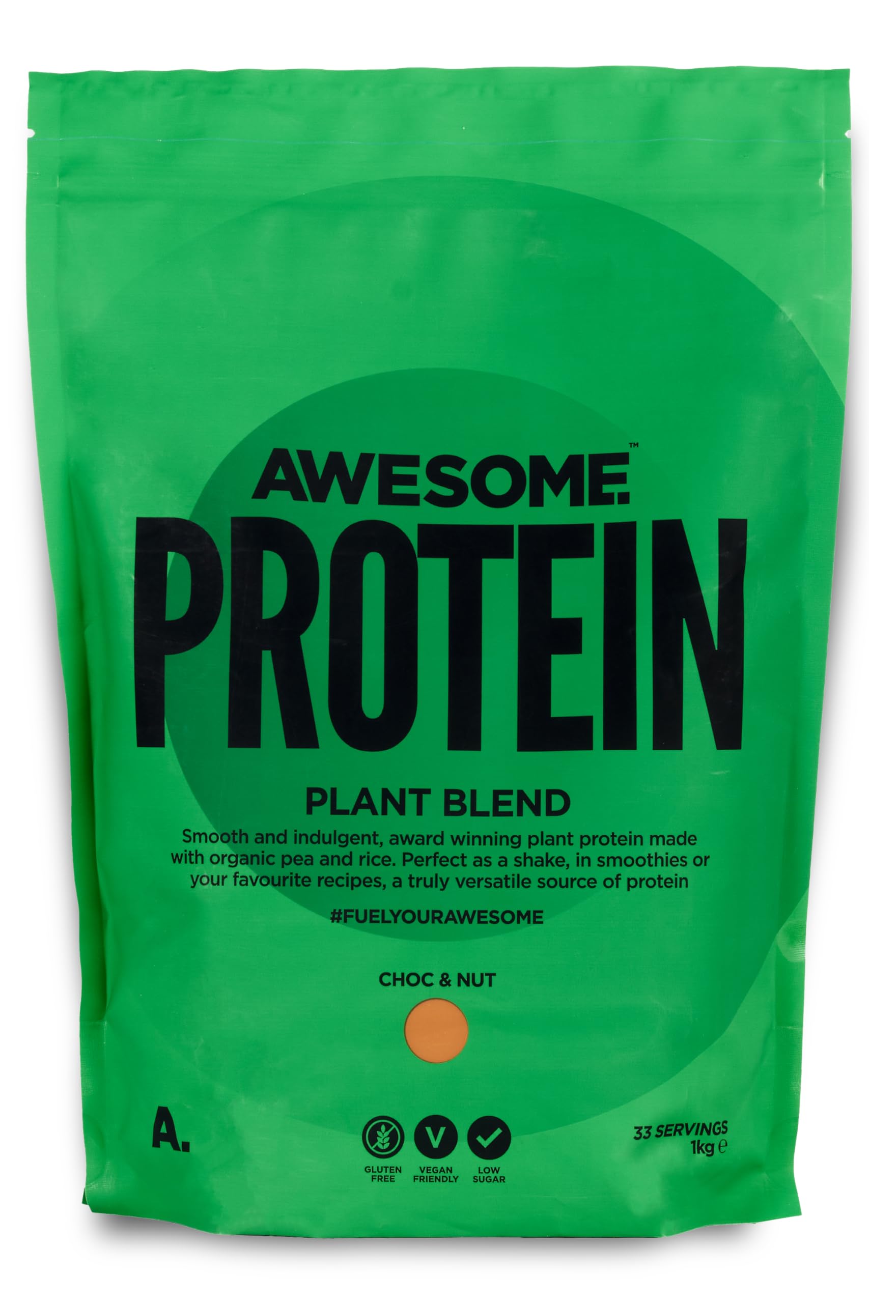 Chocolate Nut Awesome Protein Powder by Ben Coomber | 1kg Vegan Organic Flavoured Protein Ben Coomber uk supplements