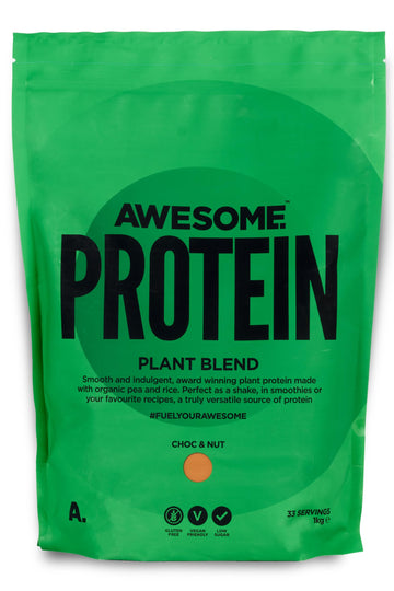 Chocolate Nut Awesome Protein Powder by Ben Coomber | 1kg Vegan Organic Flavoured Protein Ben Coomber uk supplements