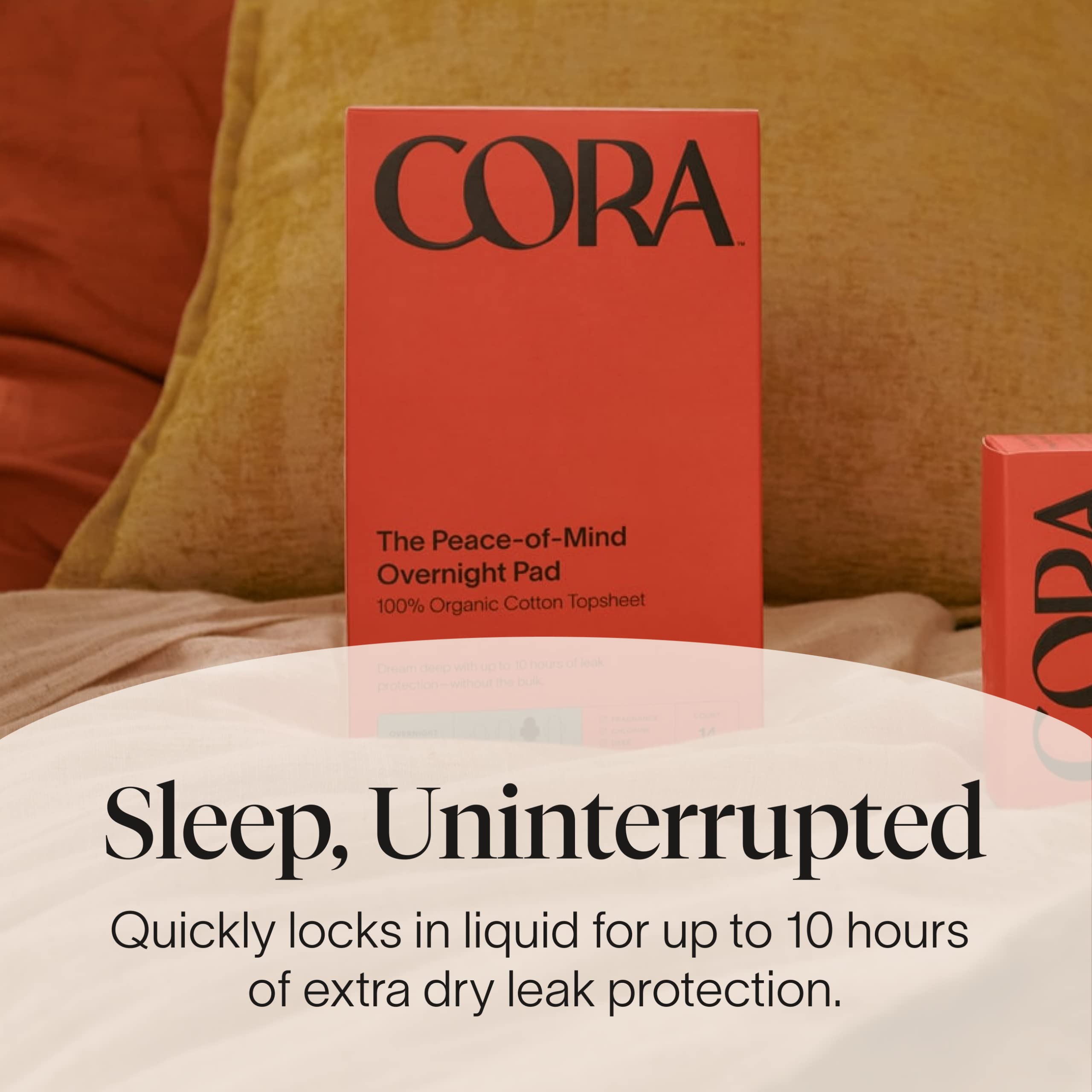 Cora Organic Pads | Ultra Thin Period Pads with Wings | Overnight Absorbency | Ultra-Absorbent Cora uk supplements