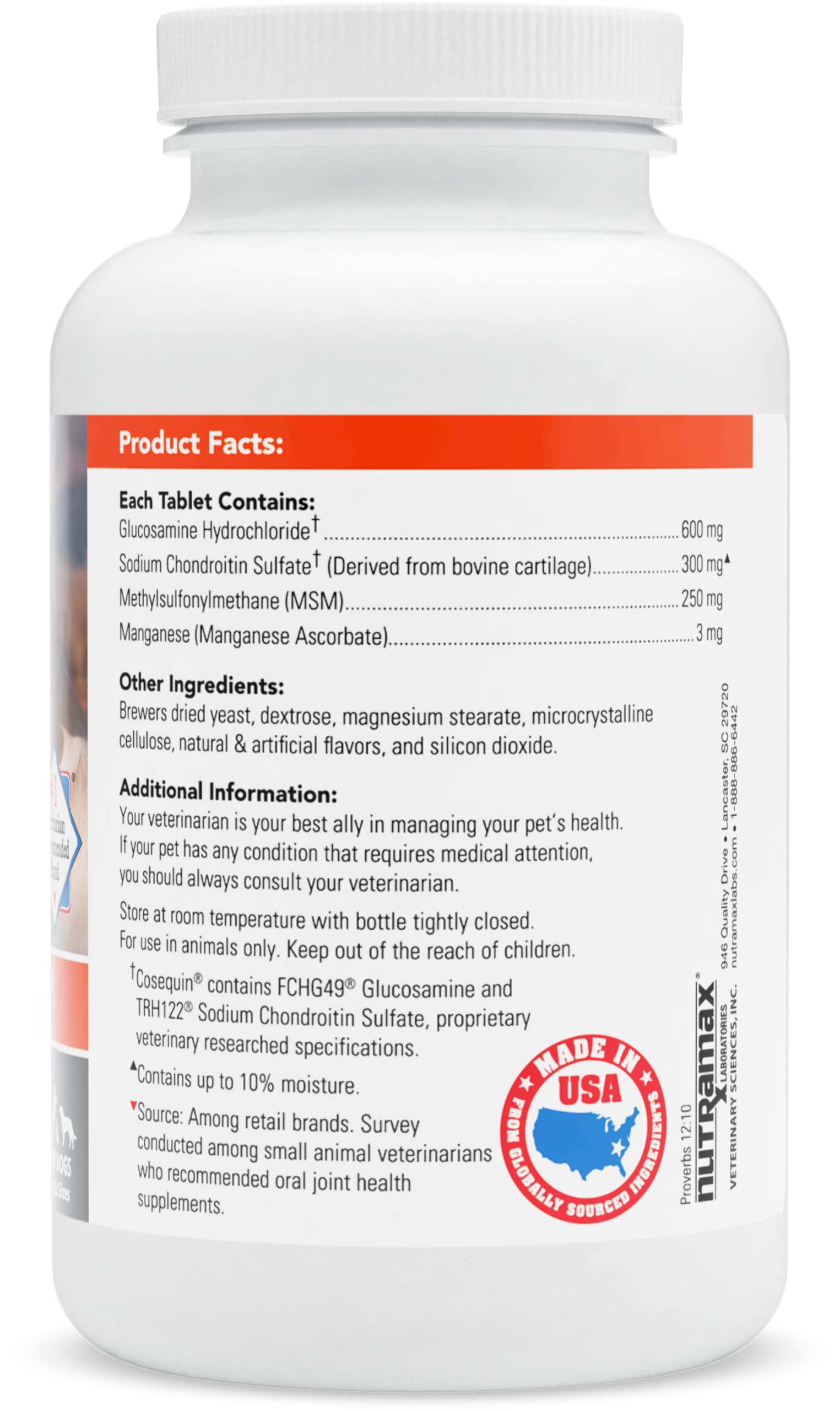 Nutramax Laboratories Cosequin Maximum Strength Joint Health Supplement for Dogs Nutramax Laboratories uk supplements