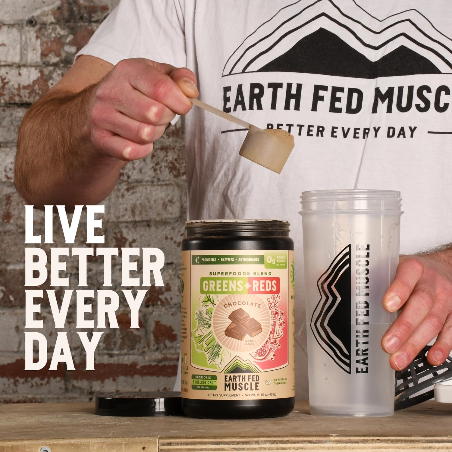 Earth Fed Muscle Chocolate Greens & Reds Superfood Blend Earth Fed Muscle uk supplements