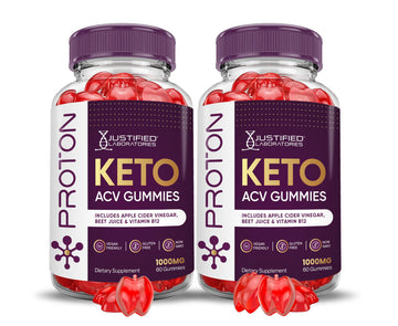 (2 Pack) Proton Protein Keto ACV Gummies Advanced Formula 1000MG Proton Keto Justified Laboratories uk supplements