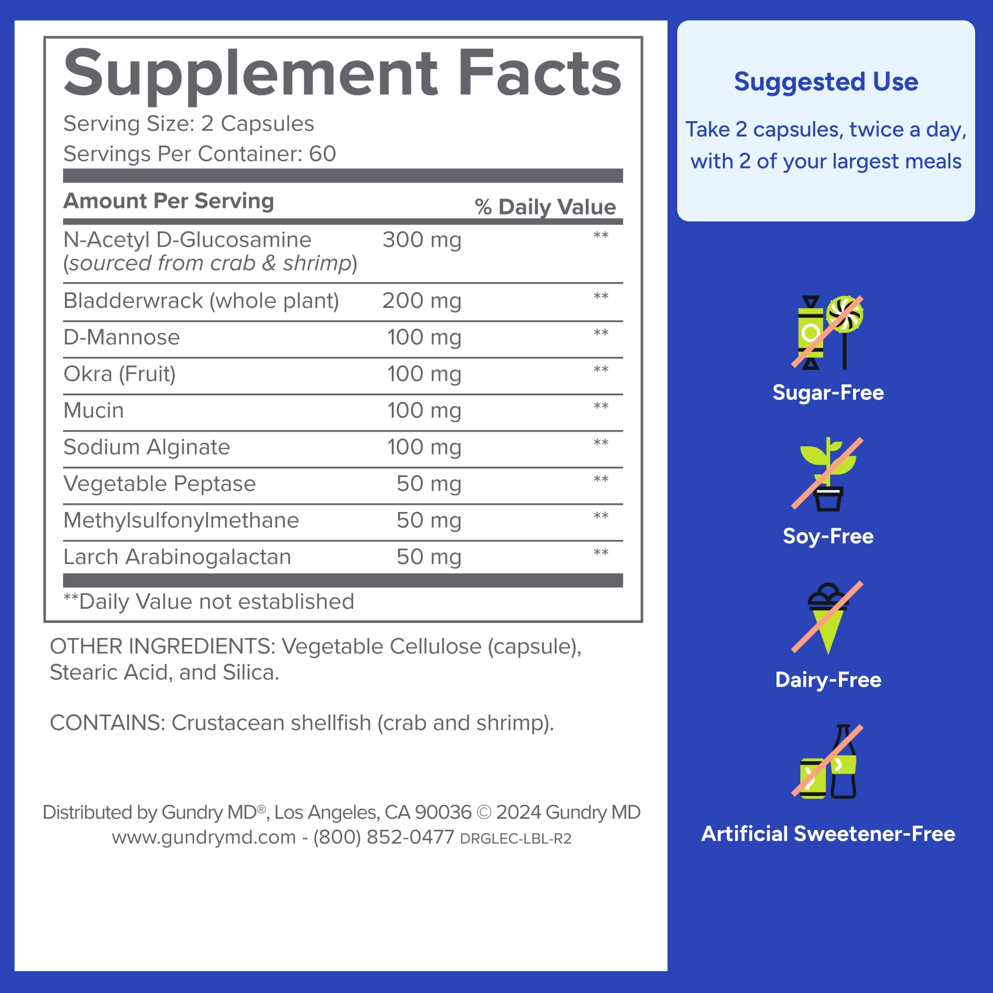 Gundry MD® Lectin Shield, Gut Health and Digestion Supplement, Helps Block Potentially Harmful Lectins, Supports Digestive Comfort, and Intestinal Health, 30 Day Supply Gundry MD uk supplements