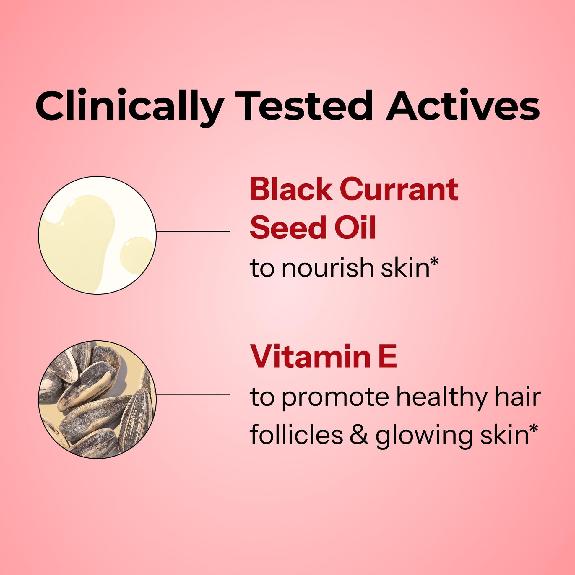 HUM Red Carpet Skin & Hair Vitamins for Women with Omega 3 Fatty Acids, Vitamin E, and Black Currant Seed Oil, Supplement for Skin Health & Healthy Hair Follicles Support, 60 Count HUM uk supplements