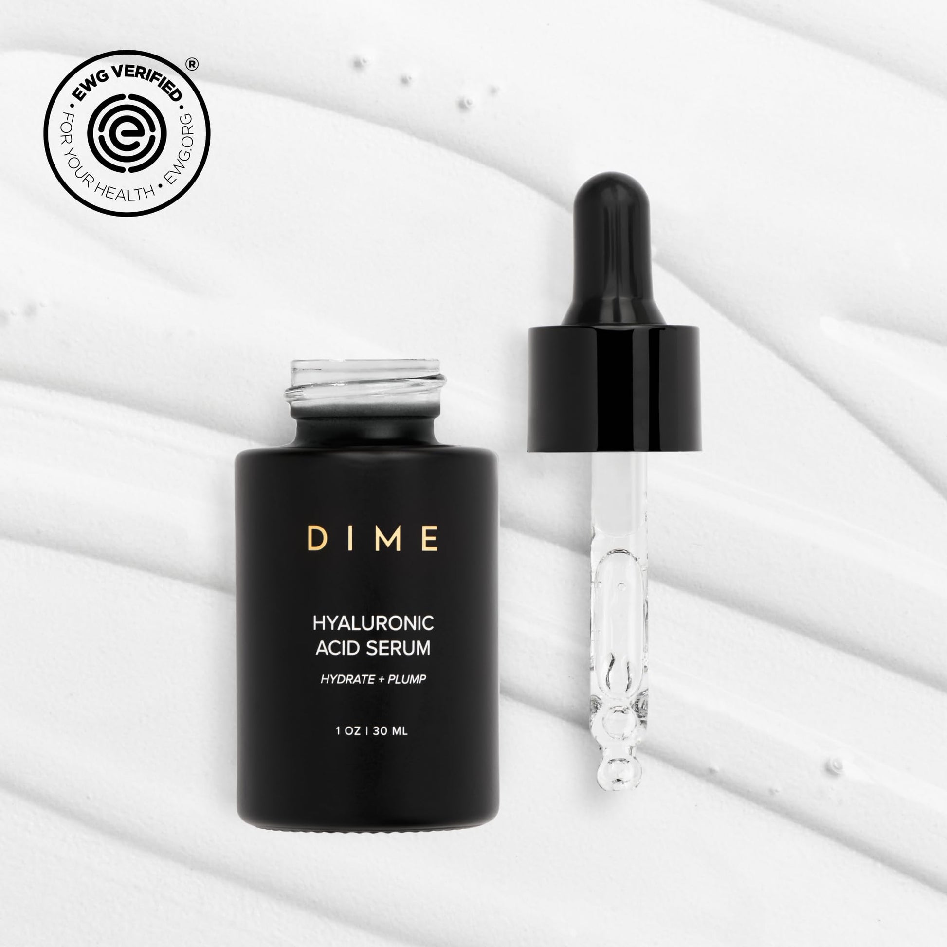 DIME Beauty Hyaluronic Acid Serum, Ultra Hydrating Face Serum with Pure Hyaluronic Acid, 1 oz / 30 ml DIME uk supplements