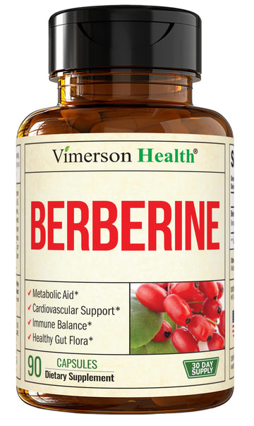 Vimerson Health Berberine Supplement with Third Party Tested Berberine 1800mg - Immune Support Supplement for Cardiovascular, Gastrointestinal Function & Metabolic Aid - Vegan & Non-GMO Vimerson Health uk supplements