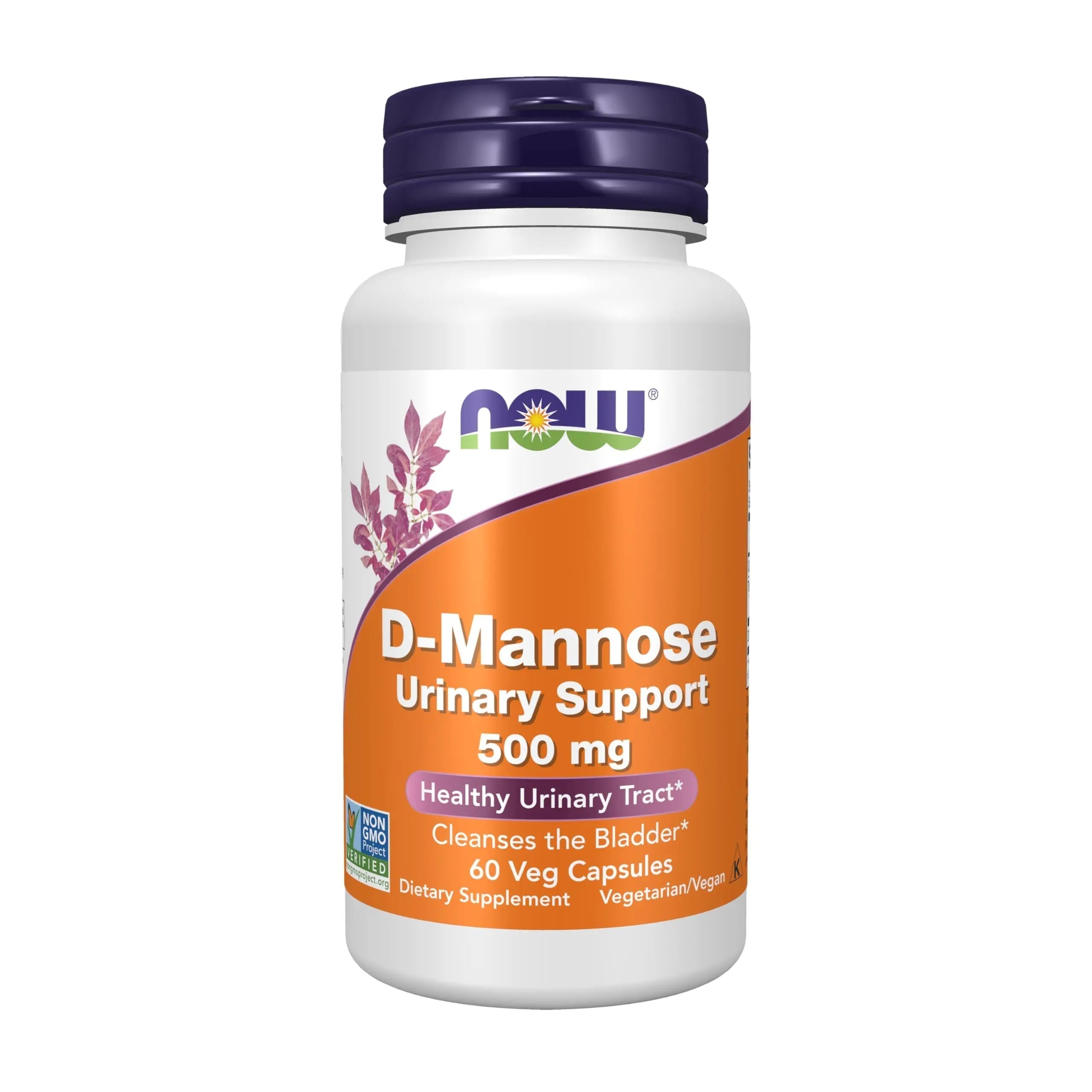 Now Foods Supplements, D-Mannose 500 mg, Non-GMO Project Verified, Healthy Urinary Tract*, 60 Veg Capsules NOW Foods uk supplements