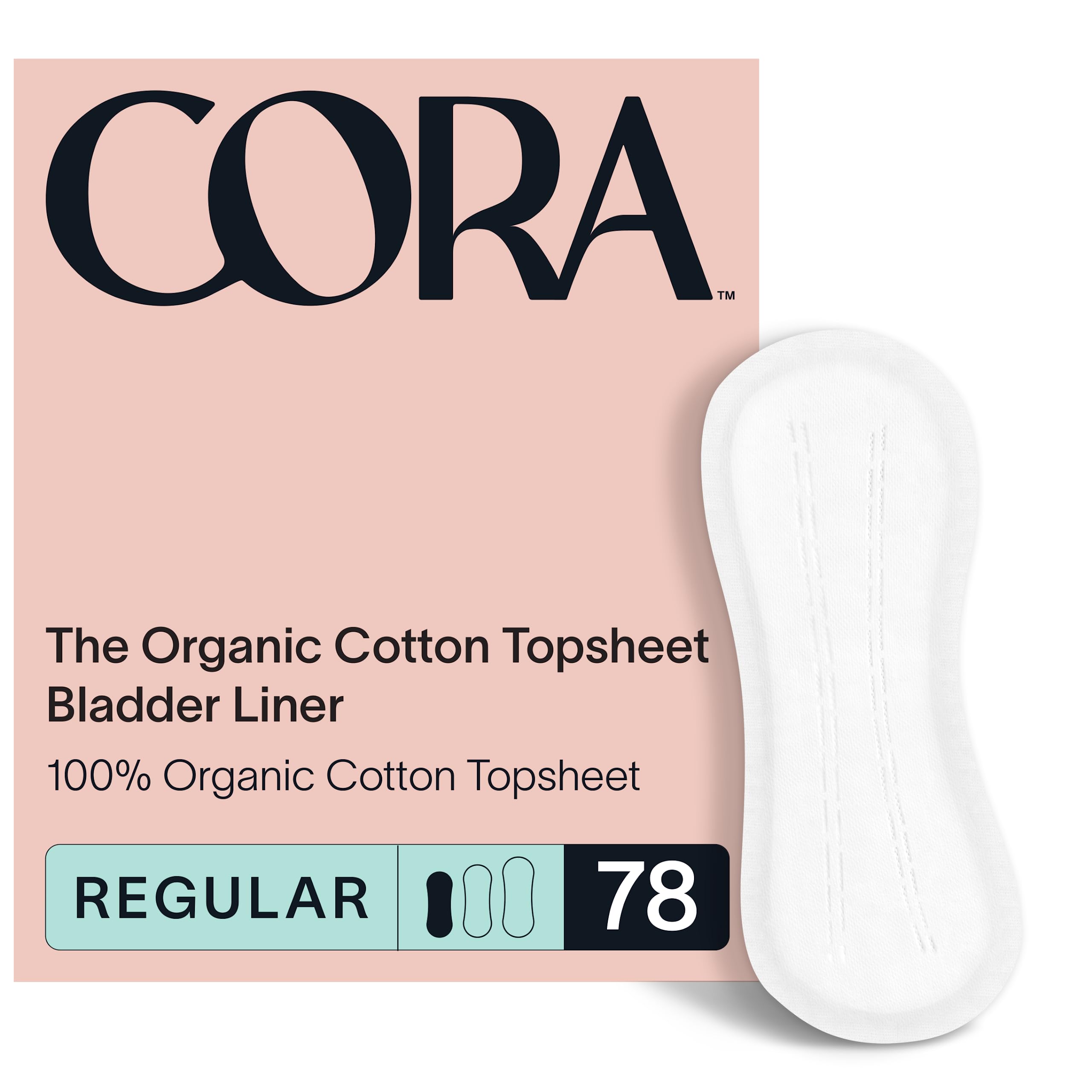 Cora Ultra Thin Organic Bladder Liners | Incontinence & Postpartum Pads for Women | Panty Liners Cora uk supplements