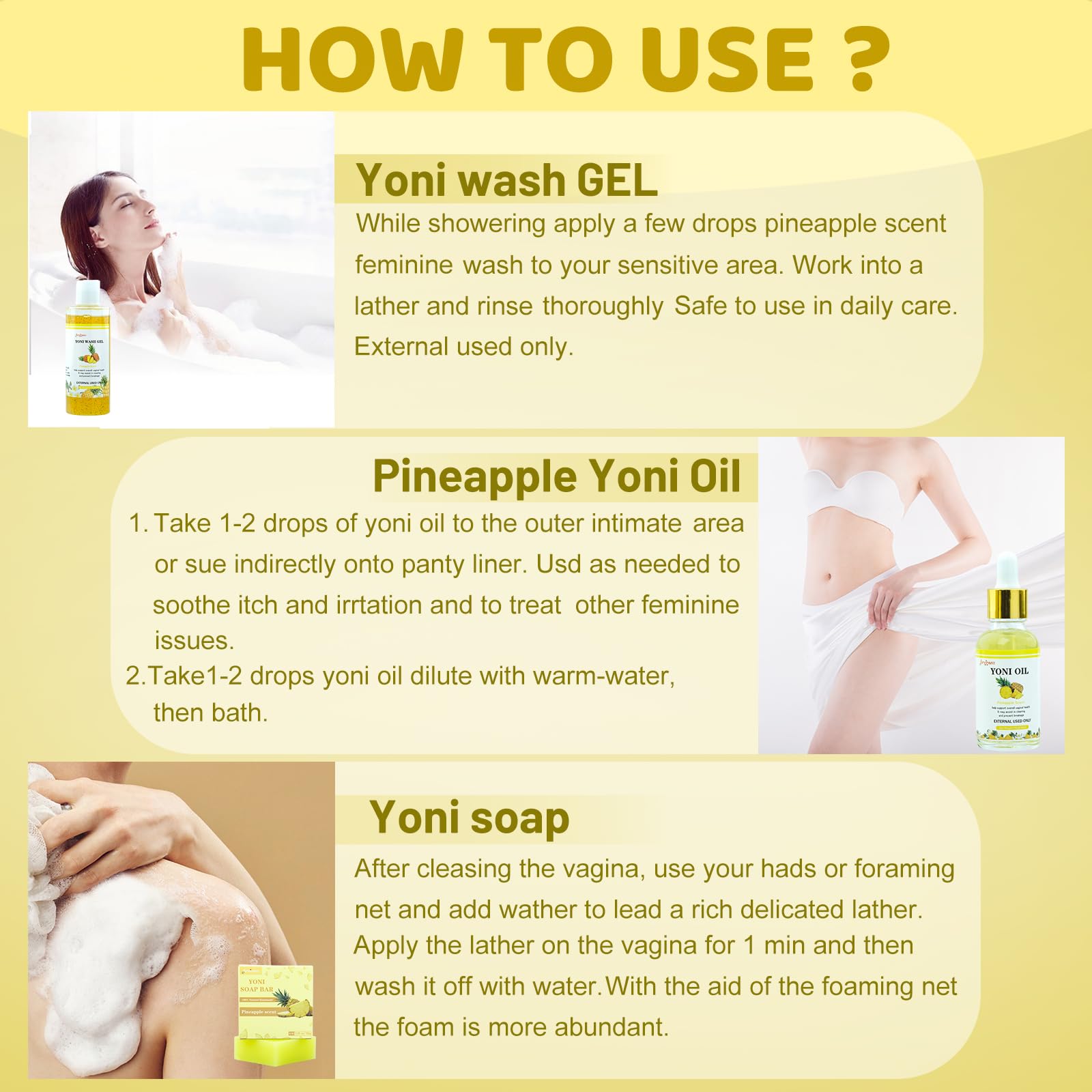 Yoni Wash Yoni Oil Yoni Bar Soap, Women ph Balance, Feminine Wash for Women Remove Odor Moisturizing forvirness uk supplements