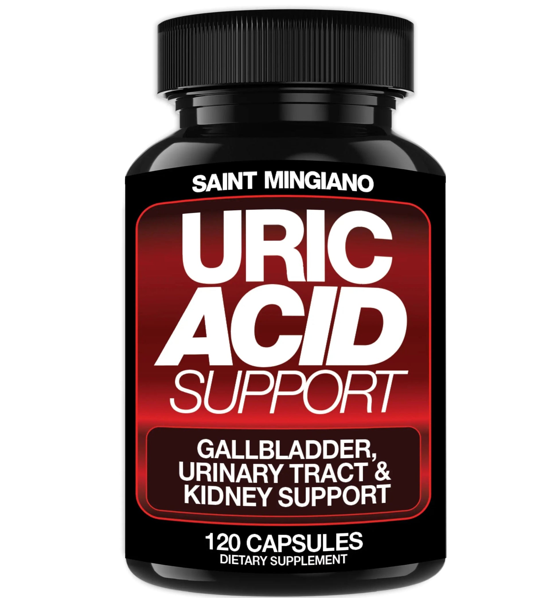 Saint Mingiano Uric Acid Flush for Gout Support -120 Capsules - Supports Kidney Cleanse Detox & Repair, Gallbladder & Urinary Tract Issues - Essential for Detox & Joint Support - Cranberry Extract Saint Mingiano uk supplements