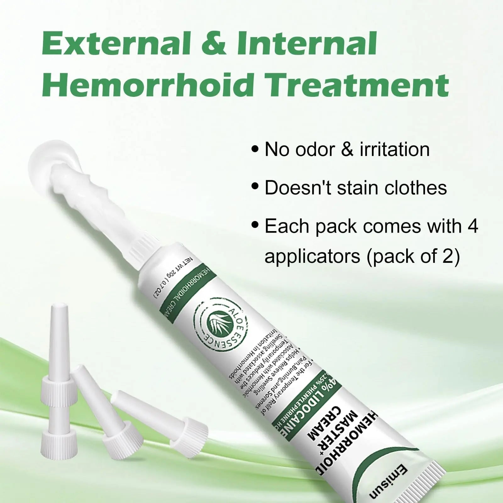 Hemorrhoid & Fissure Ointment, Hemorrhoid Treatment and Hemorrhoid Cream with Lidocaine 4% and Phenylephrine HCI for Fast Relief of Pain, Swelling, Itching, Burning, Hemorrhoidal treatment, 2 Pack-J2 Emisun uk supplements