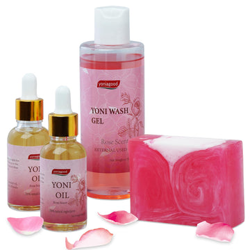 4 pack Yoni Wash Yoni Essential Oil Soap for Women Set, 2 * 30ml Feminine Oil, 6.7 fl.oz Feminine Wash yoniagood uk supplements