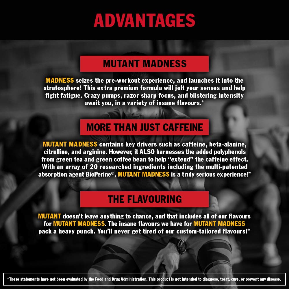 Mutant Madness - Redefines The Pre-Workout Experience and Takes it to a Whole New Mutant uk supplements