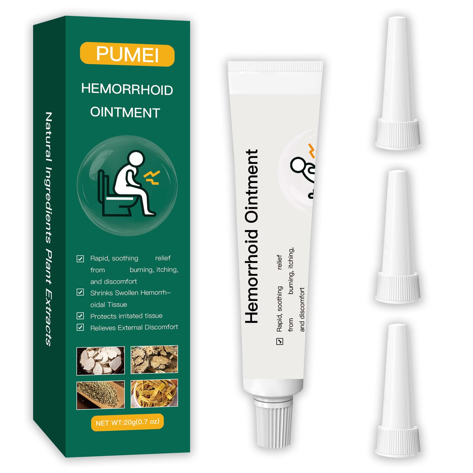 Pumei Hemorrhoid Cream,Herbal Hemorrhoid Ointment,Massage Hemorrhoids Ointment,for Men and Women Herbal Hemorrhoids Cream Pumei uk supplements