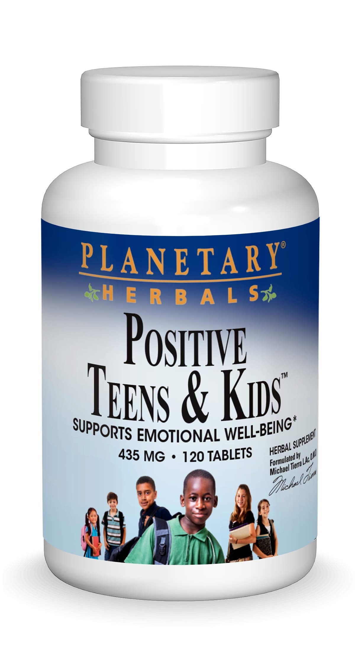 Planetary Herbals Positive Teens & Kids 435mg, Supports Emotional Well-Being,120 Tablets Planetary Herbals uk supplements