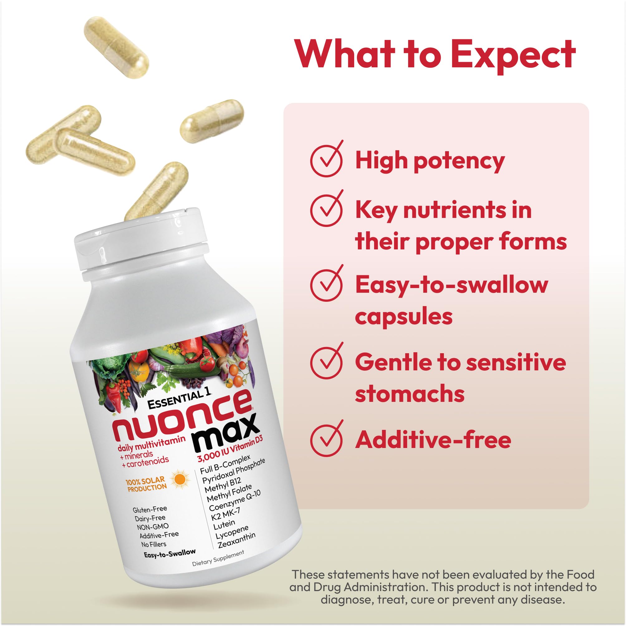 ANDREW LESSMAN Essential-1 nuonce max Multivitamin 3000 IU Vitamin D3 360 Small Capsules. 100 mcg Methyl B12 ANDREW LESSMAN uk supplements