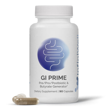 InfiniWell GI Prime - Pre, Post & Probiotics for Digestive Health - Aid Immune Function & Support The Gut-Brain Axis - with Bacillus Probiotics for Women & Men (90 Capsules) InfiniWell uk supplements