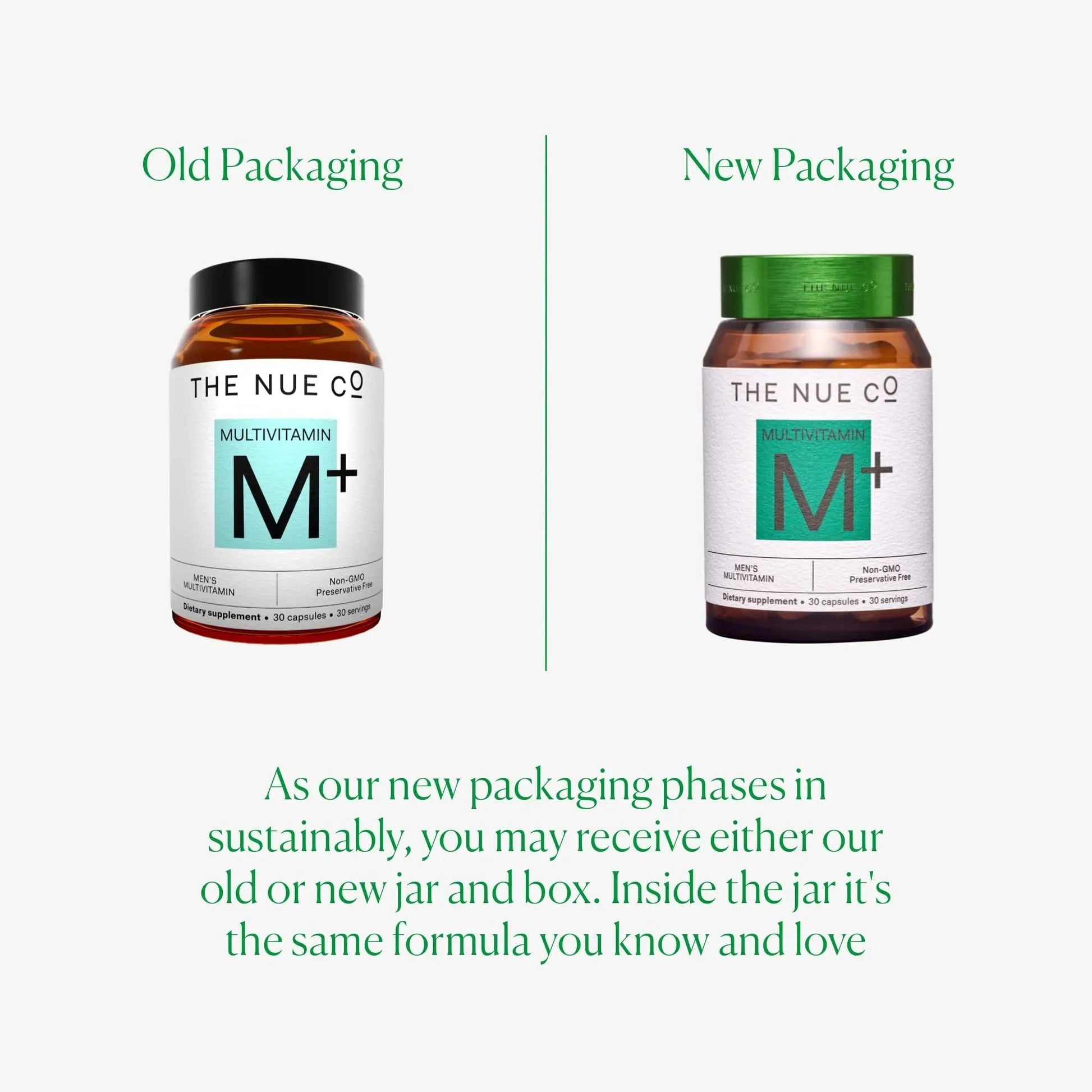 The Nue Co. Men's MULTIVITAMIN Supplement, Supports Energy, Immunity, Focus, Vegan, Gluten Free, 30 Capsules The Nue Co uk supplements