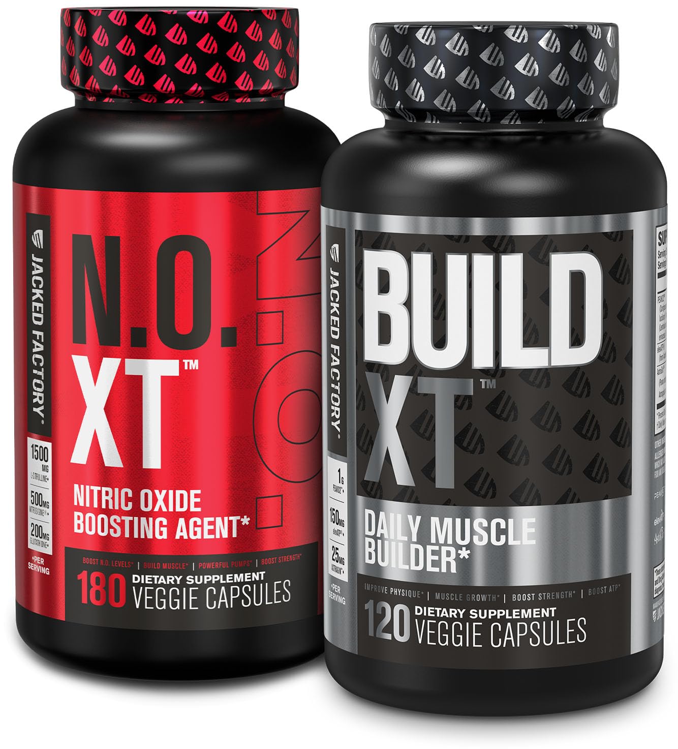 Jacked Factory Muscle Builder Supplement Stack - Build-XT Muscle Builder & N.O. XT Nitric Jacked Factory uk supplements