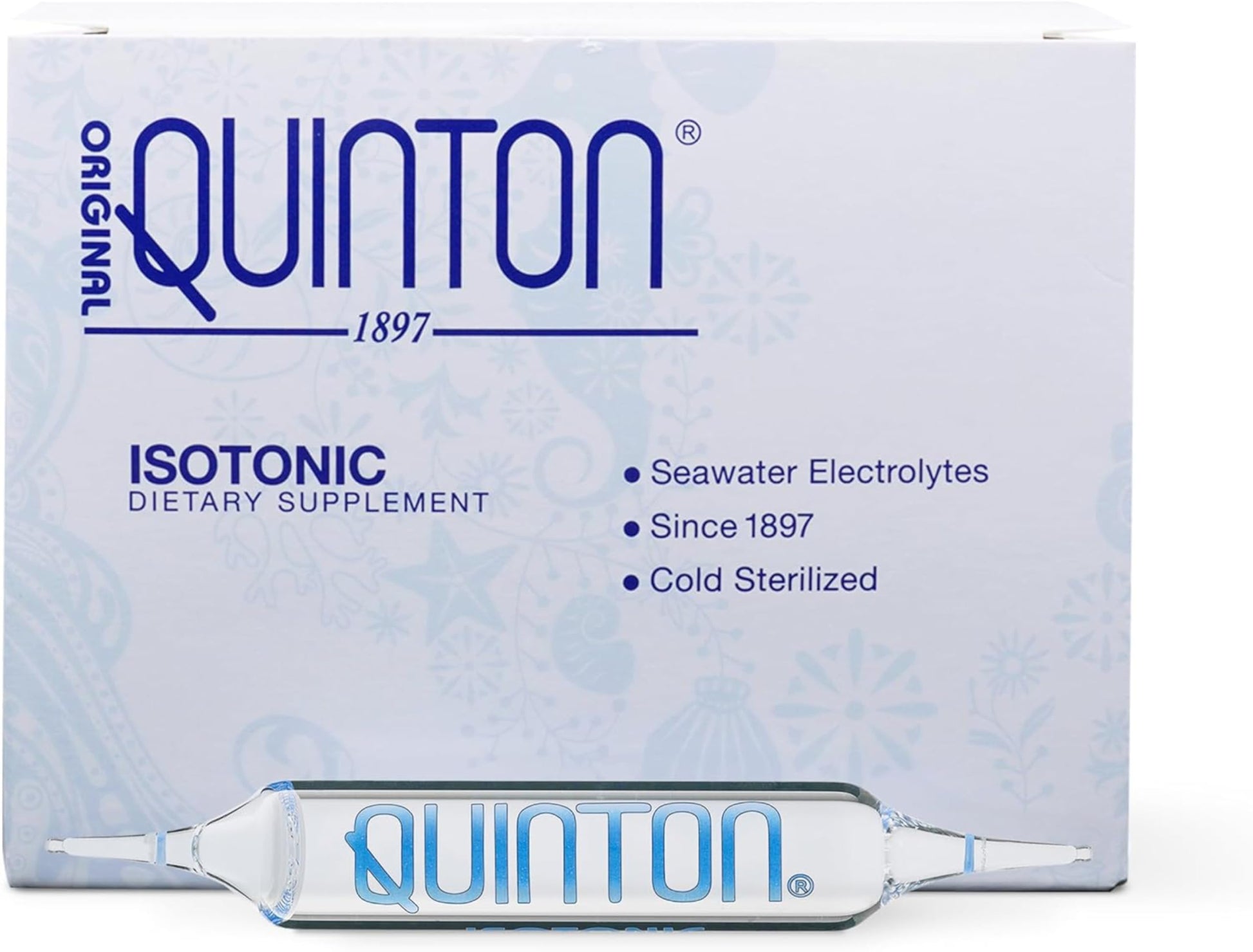 Quicksilver Scientific Original Quinton Isotonic Solution with Sea Water Minerals + Alpine Spring Water - Liquid Hydration, Electrolyte + Multi Minerals Supplement (30 Single Serving Vials) Quicksilver Scientific uk supplements